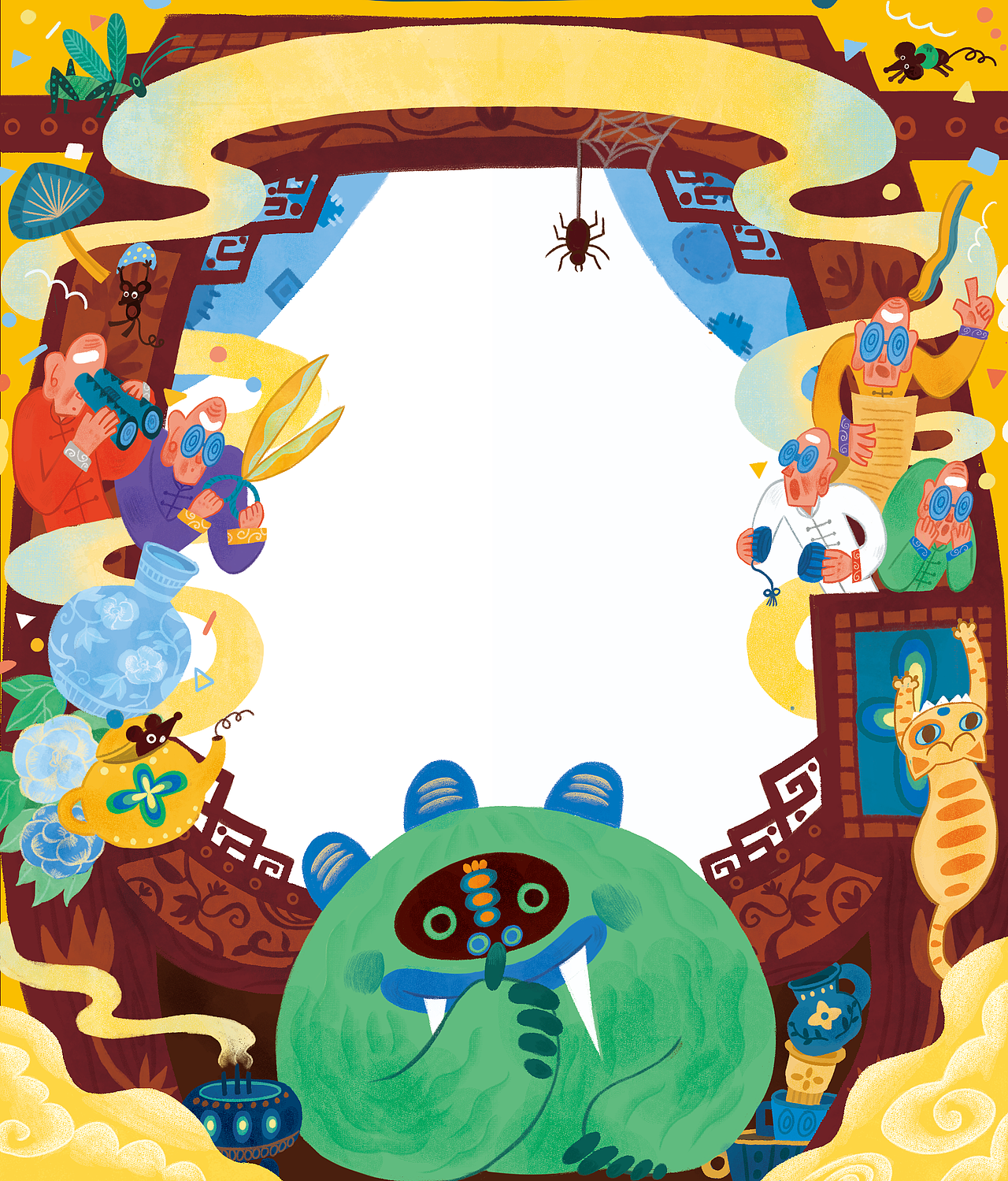 绘本《最后一个魔鬼在雕花木床下》创作记录及部分成品