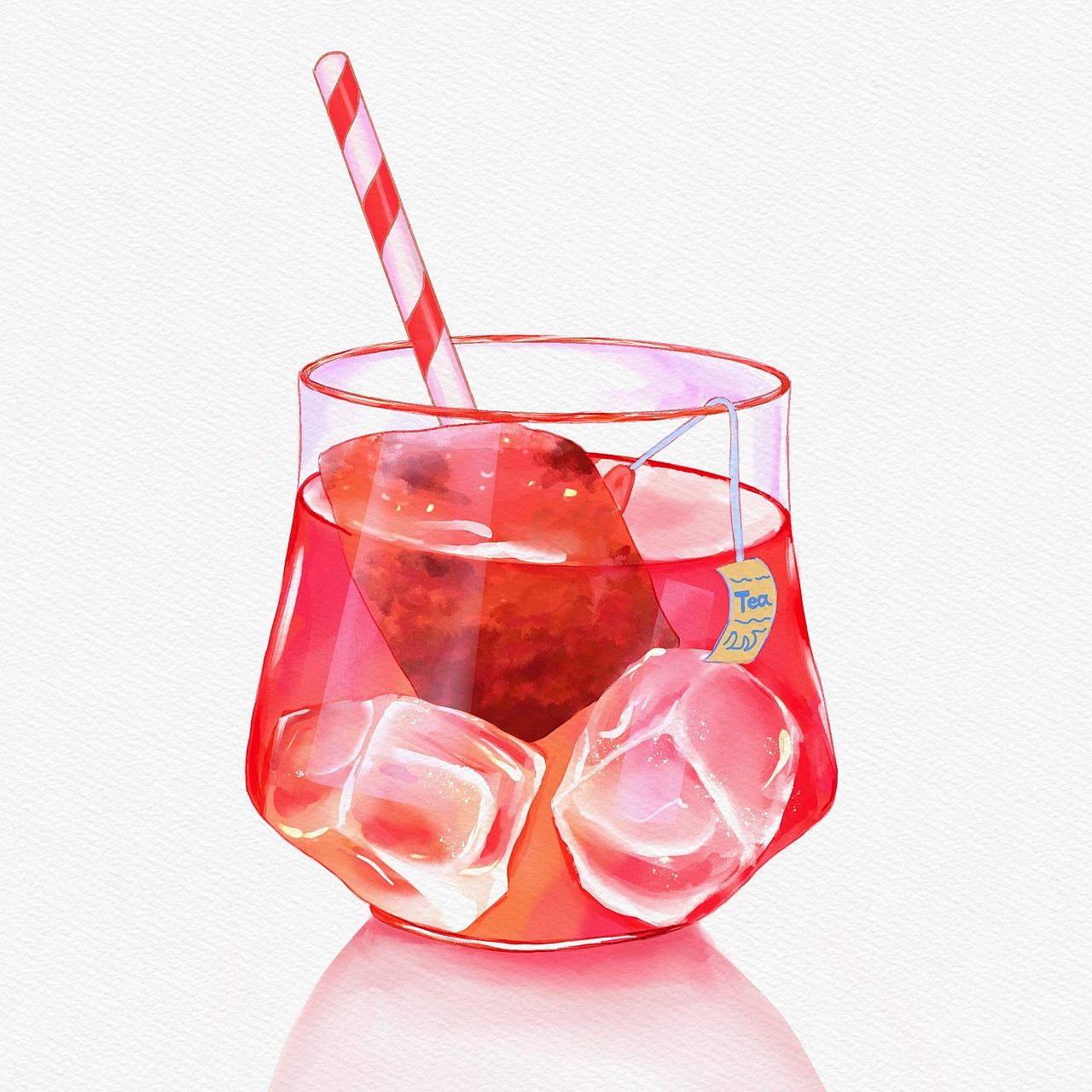 水彩临摹饮品合集