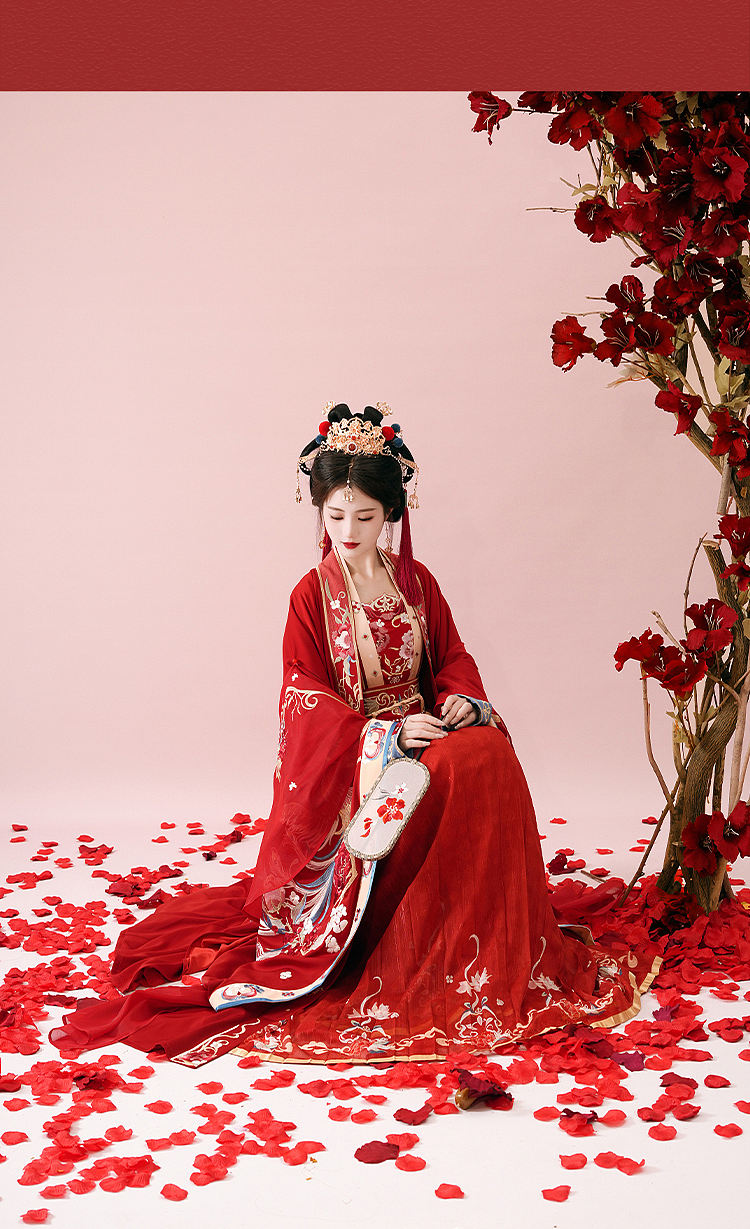 汉服设计|良辰 婚服 宋制婚服华丽款（图ZMzQxNzI3Njg0） - 传统/民族服饰 - 站酷设计师一斤的汉服世界原创素材 - 站酷ZCOOL