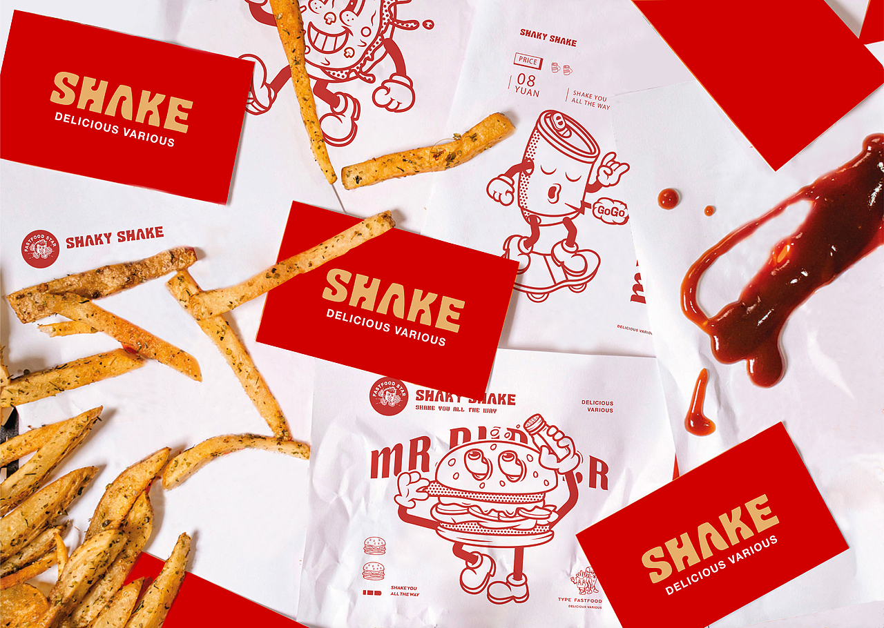 SHAKY SHAKE 美式汉堡快餐品牌全案设计