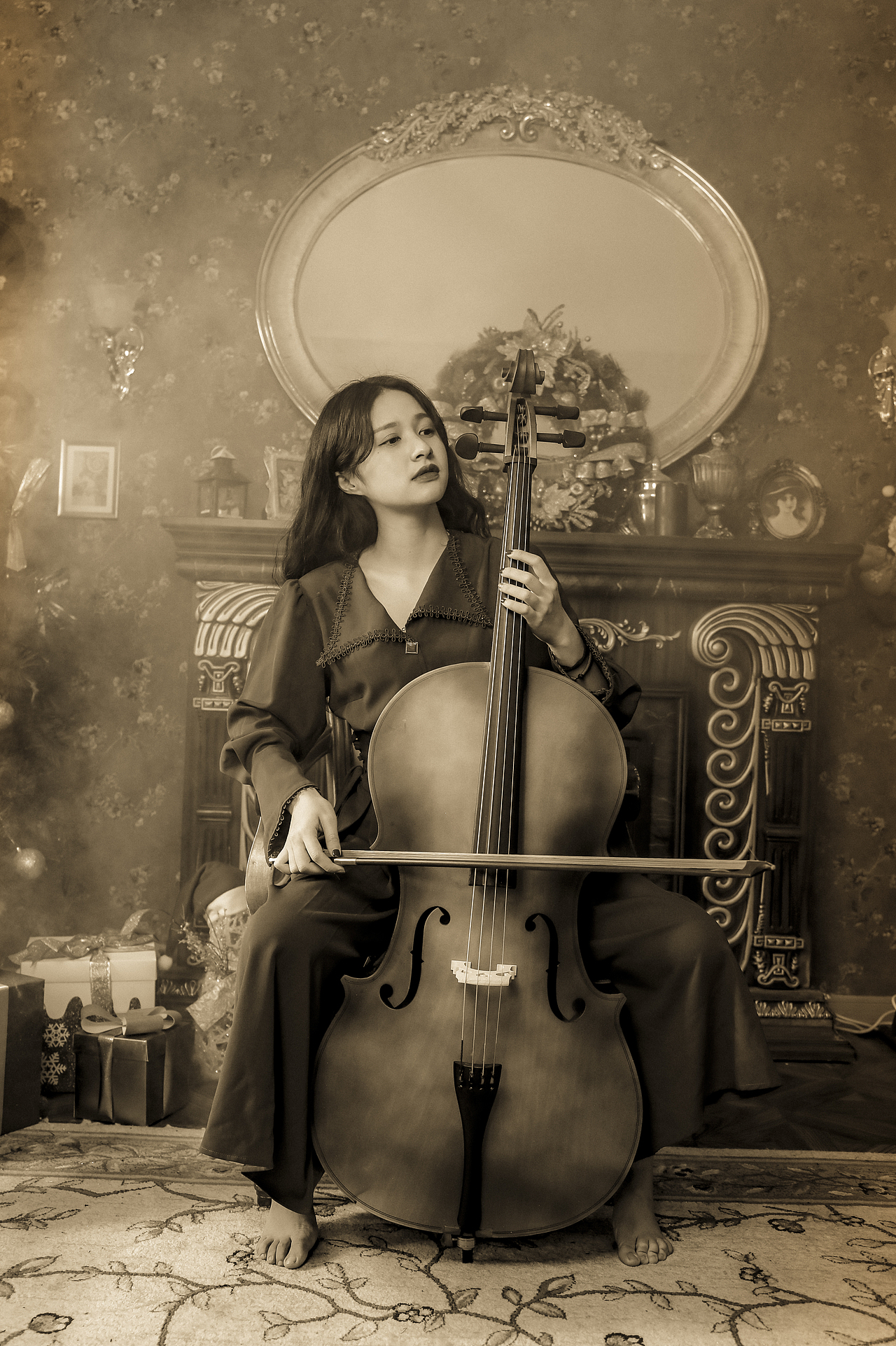 洋房复古老照片|摄影|人像摄影|欧兰萍_原创作品-站酷zcool