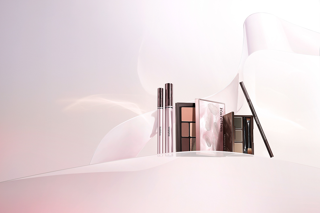 凯芙兰 Kafellon 羽毛系列家族彩妆 产品摄影（图ZMzQ0MzY5Mjcy） - 产品摄影 - 站酷设计师庄丰原创素材 - 站酷ZCOOL