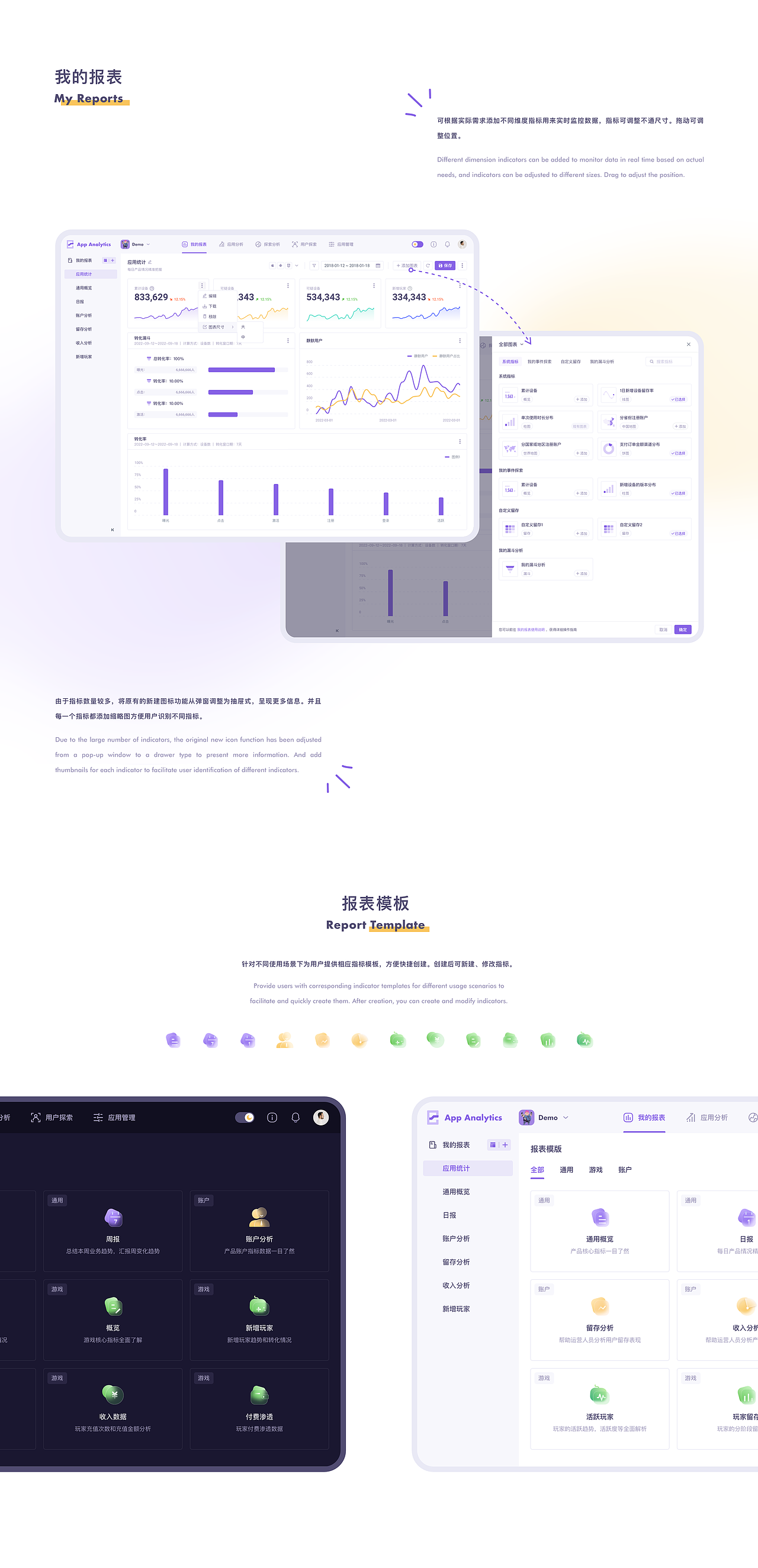 B端-应用统计分析数据平台 PC+小程序