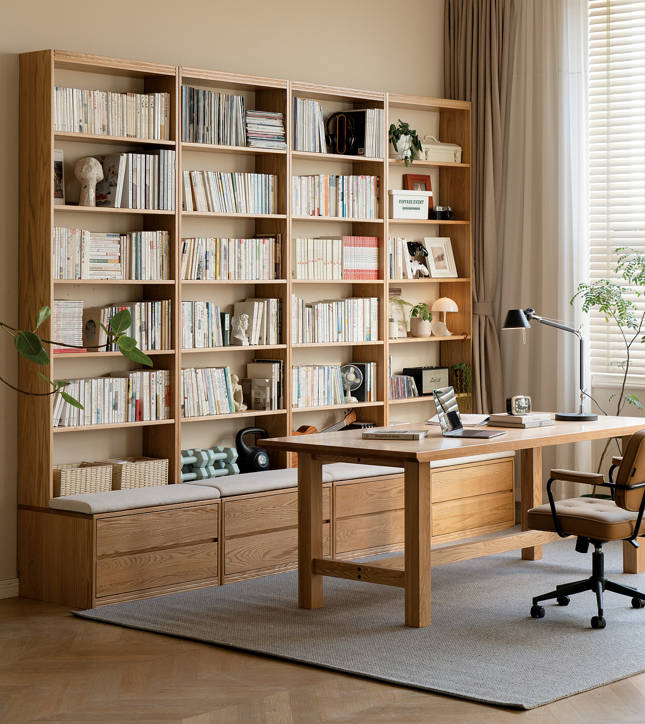 卡座 满墙大书柜（图ZMzU2MTE5ODUy） - 产品摄影 - 站酷设计师一壹家居摄影原创素材 - 站酷ZCOOL