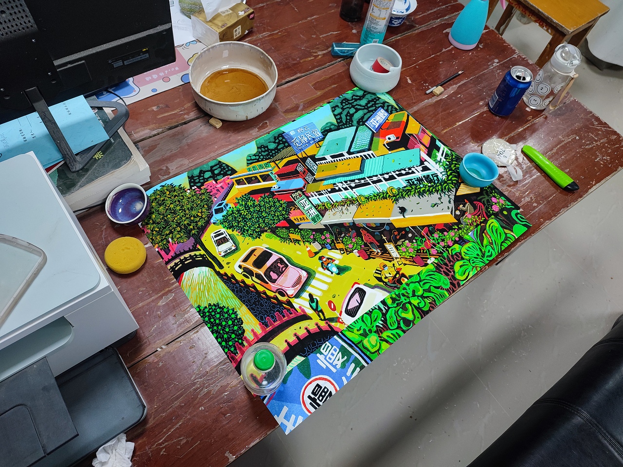 微喷除了价格贵,真的很接近原色了