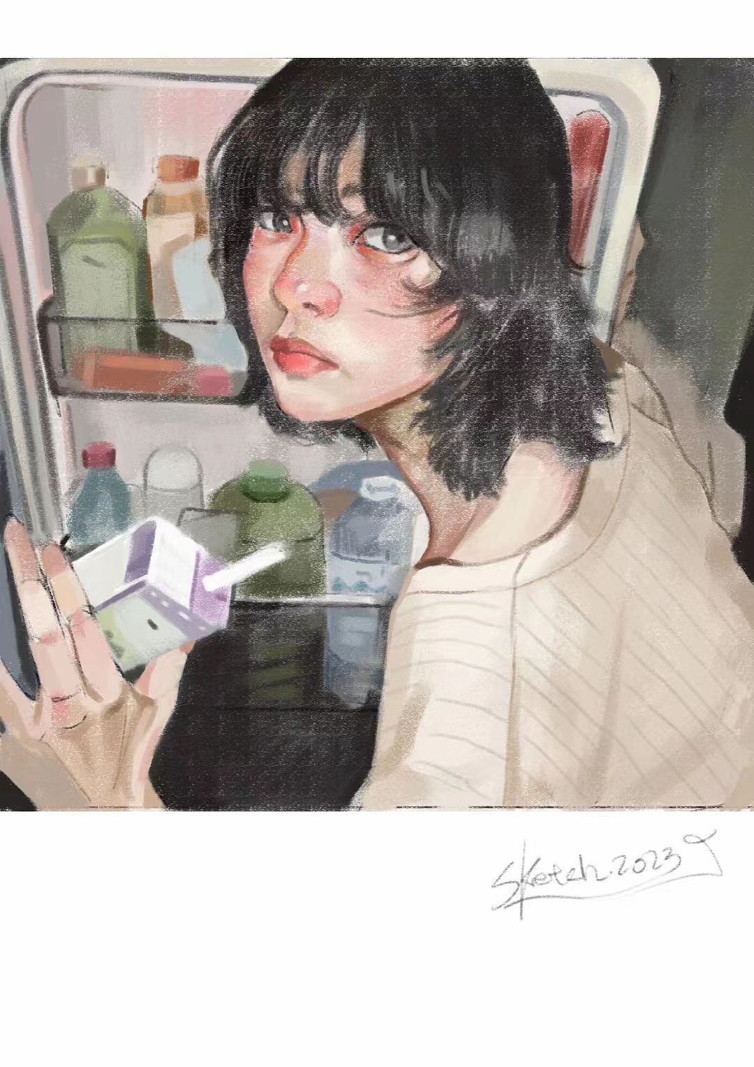 2023的拍立得画画日记（图ZMzQ0NzA5ODE2） - 创作习作 - 站酷设计师三个马念biao原创素材 - 站酷ZCOOL