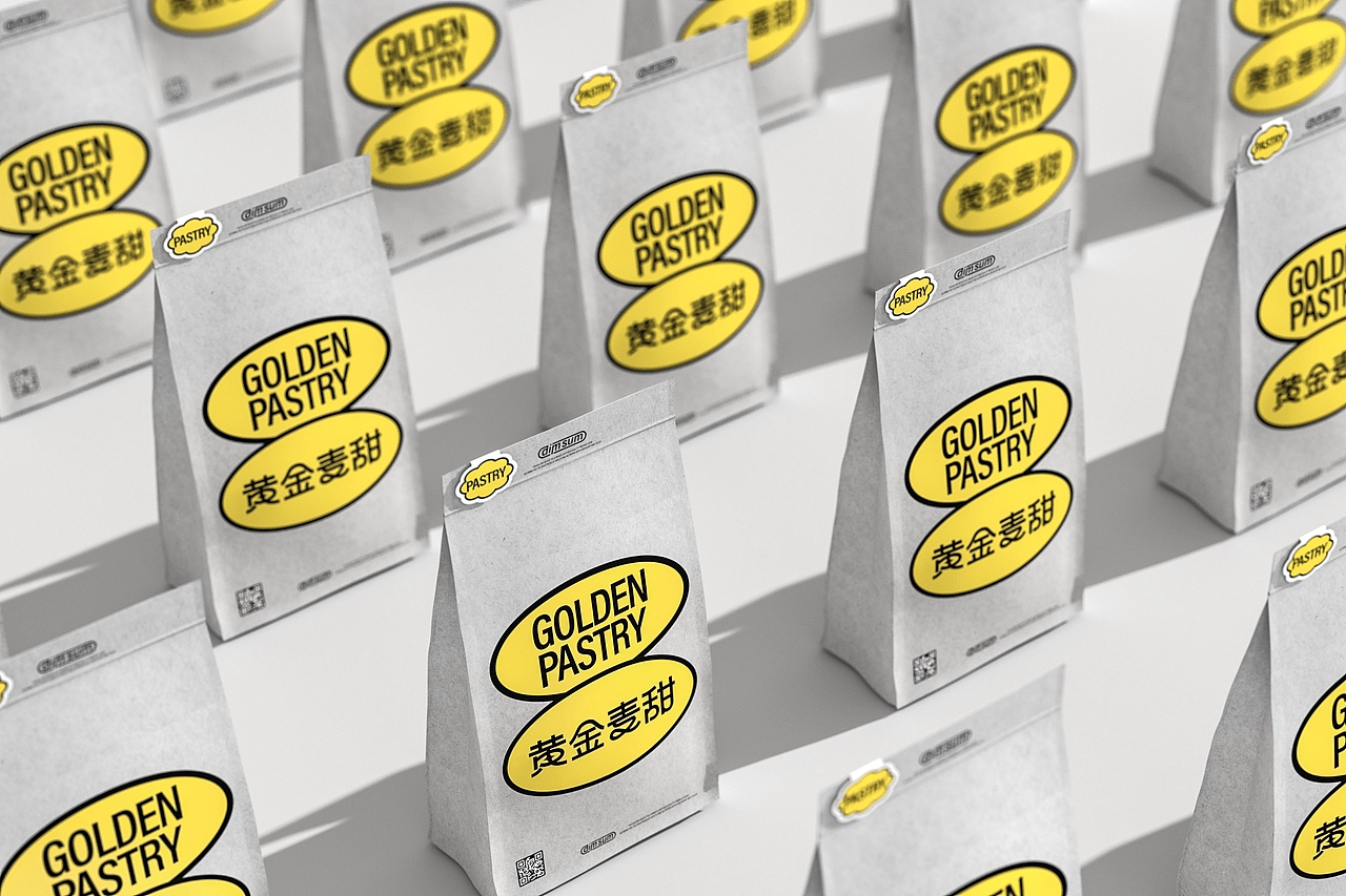 黄金麦甜烘焙品牌-餐饮策略视觉设计