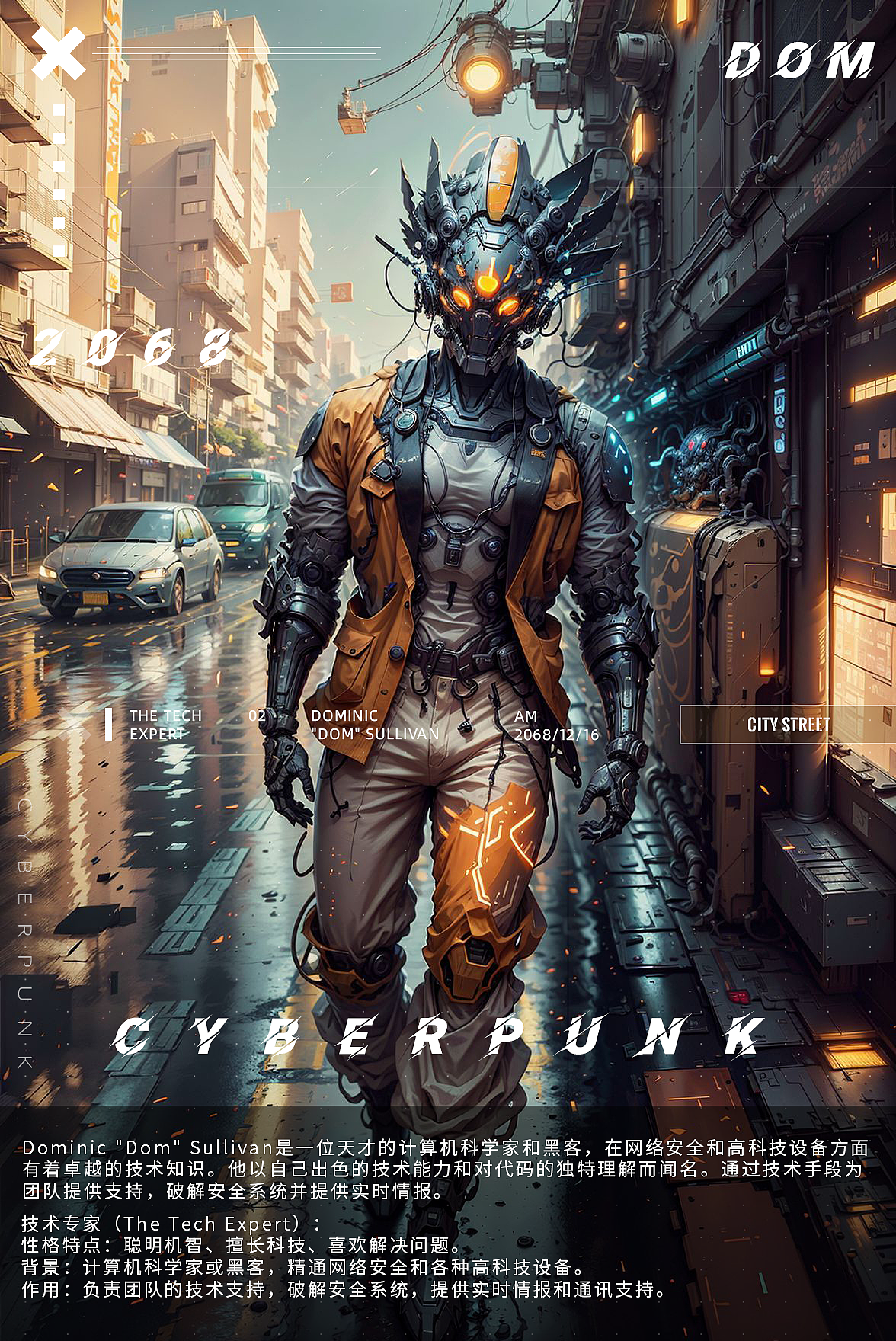 赛博朋克—西装/面具/机械