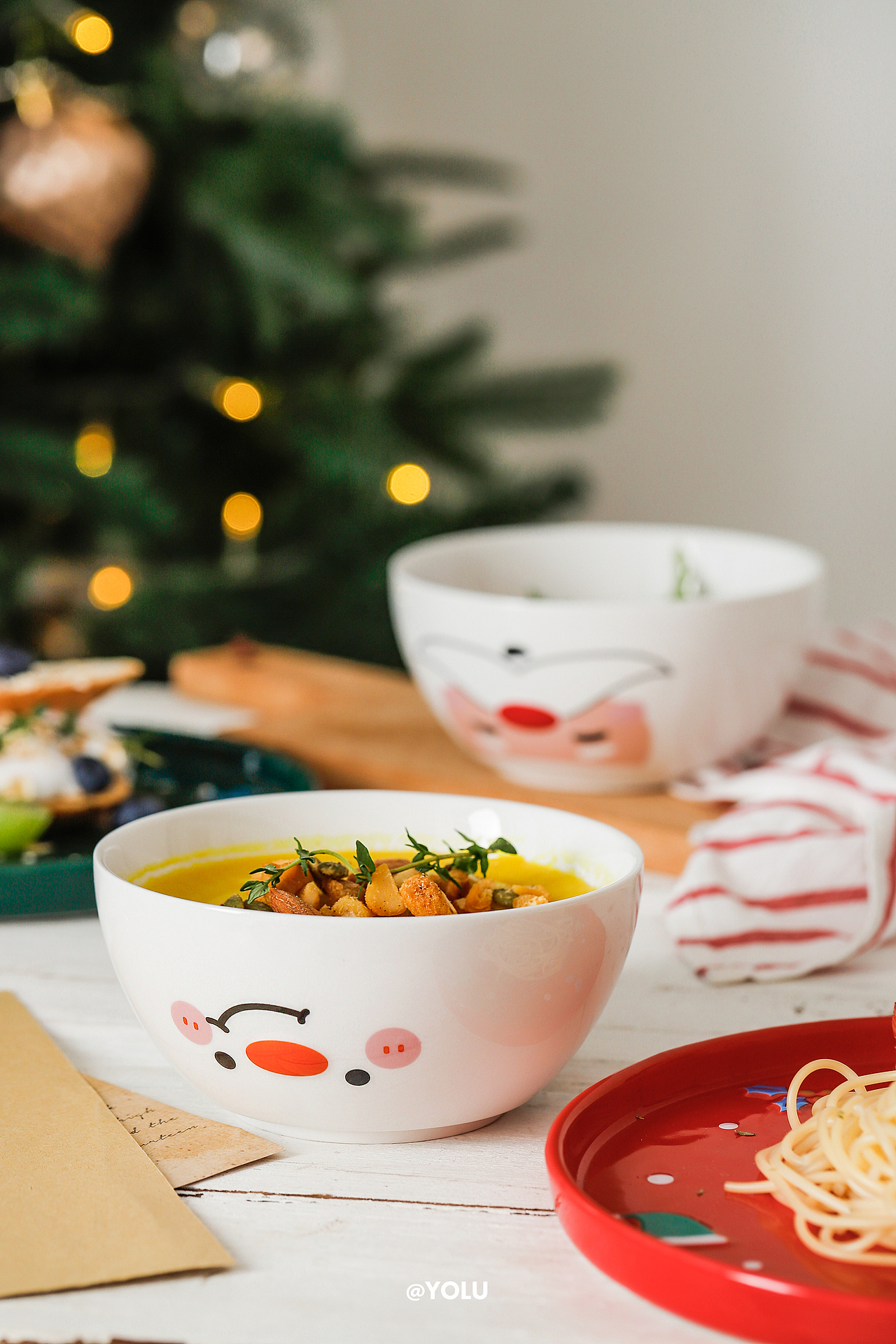 圣诞节主题拍摄 X 农夫山泉打奶茶/餐具/圣诞包装