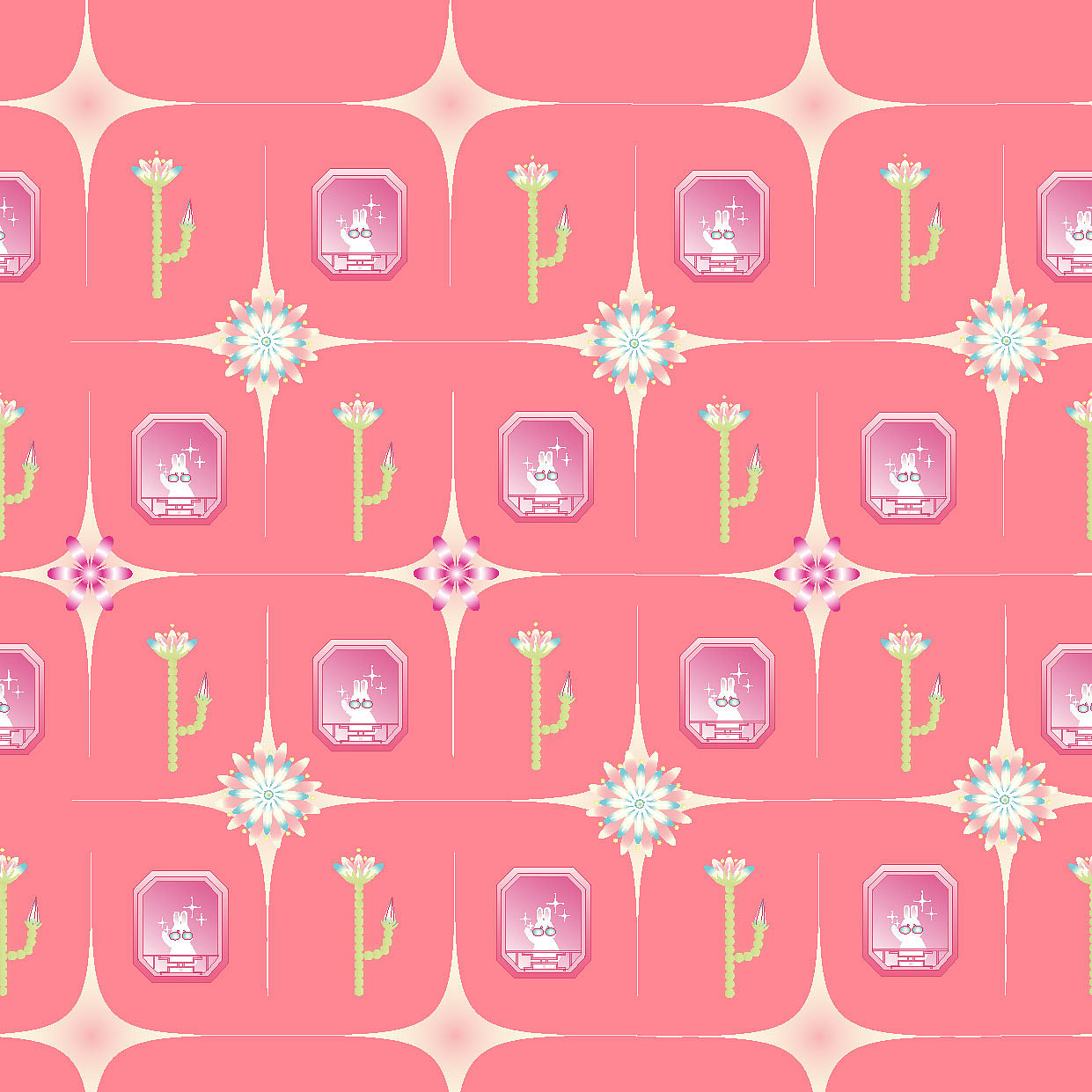 衍生 — 兔年日历元素图案设计