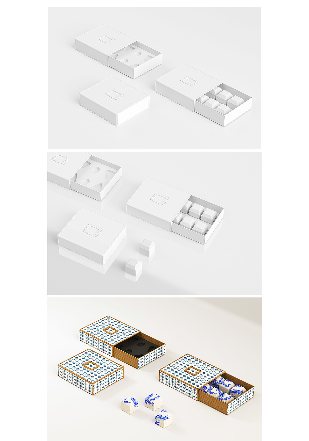 端午节礼盒包装项目建模渲染