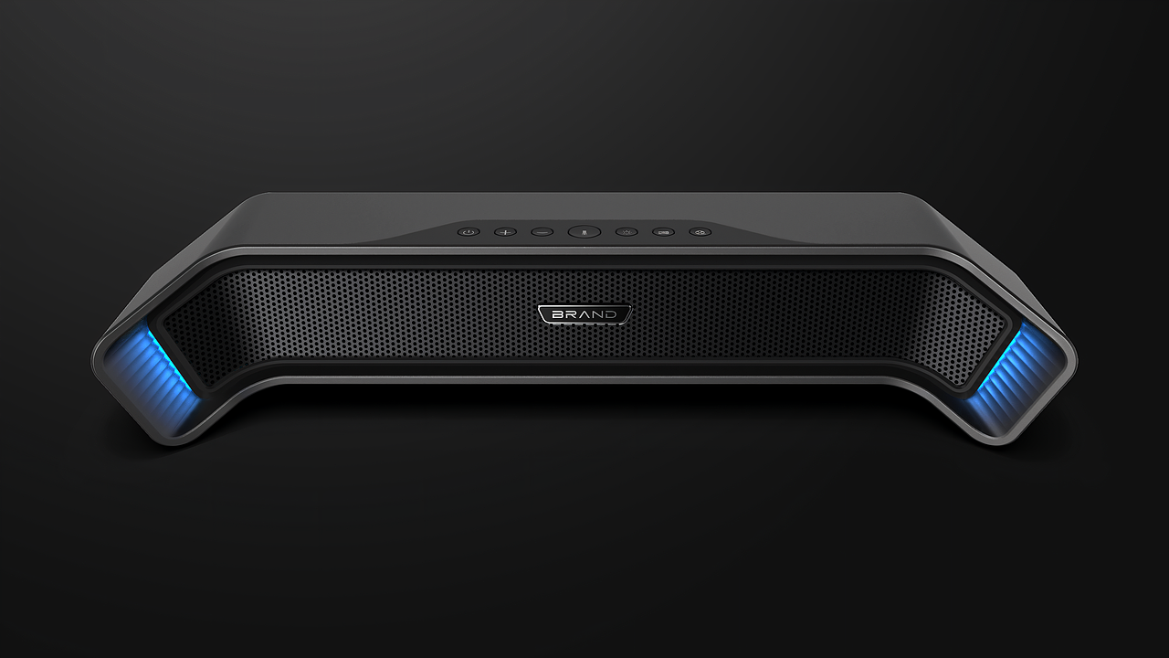 两侧的灯光增强了音箱的科技属性,但它并不是简单的装饰作用。以火爆的吃鸡游戏举例,游戏中玩家往往需要依靠脚步声判断敌人的位置,而两侧的灯光就会在脚步声出现时发生变化,起到提示玩家的作用。