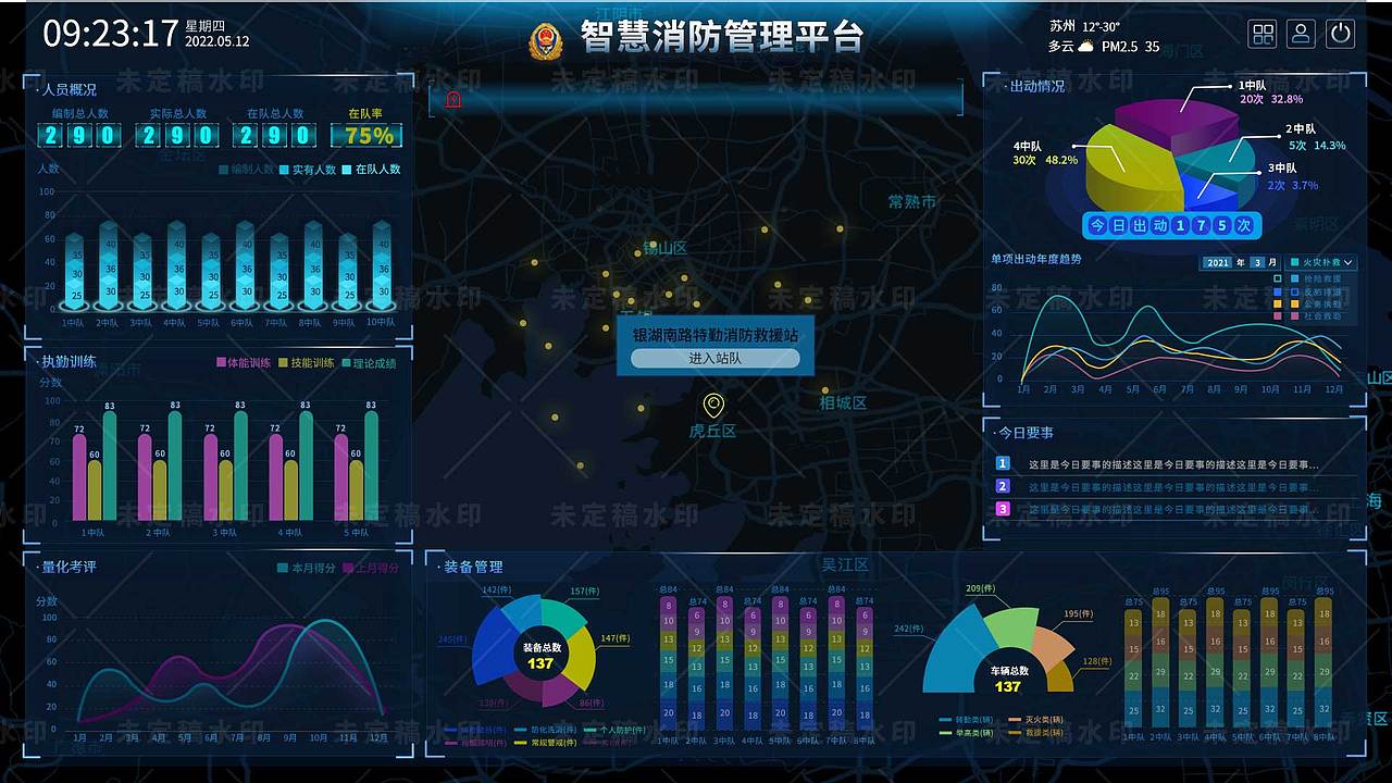 消防智慧APP终端页面设计
