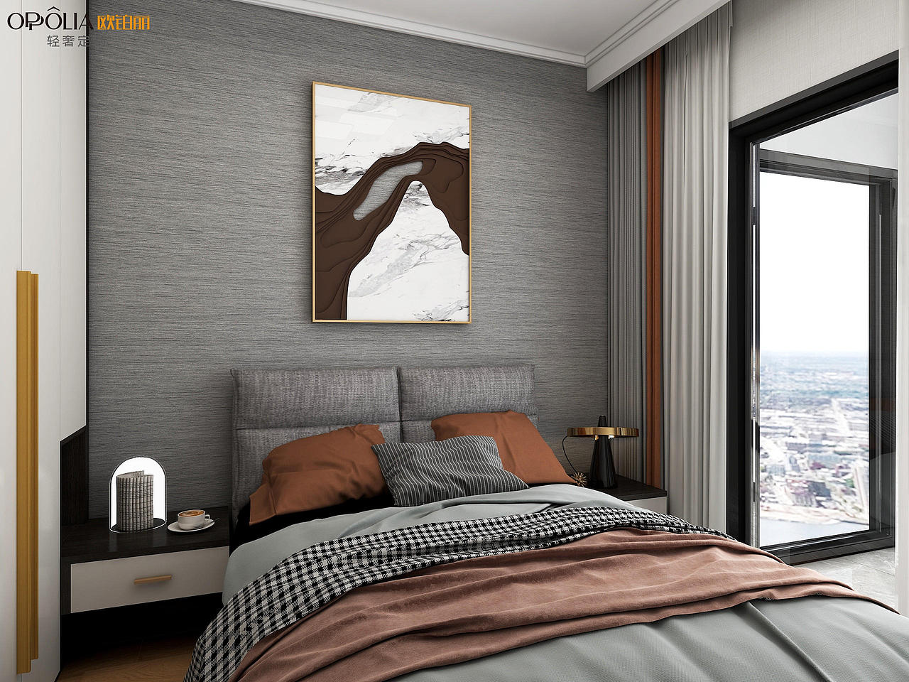 木菲美家：云和中心124㎡3室2厅轻奢风格装修效果图（图ZMjk3MzM0NzQw） - 家装设计 - 站酷设计师木菲美家原创素材 - 站酷ZCOOL