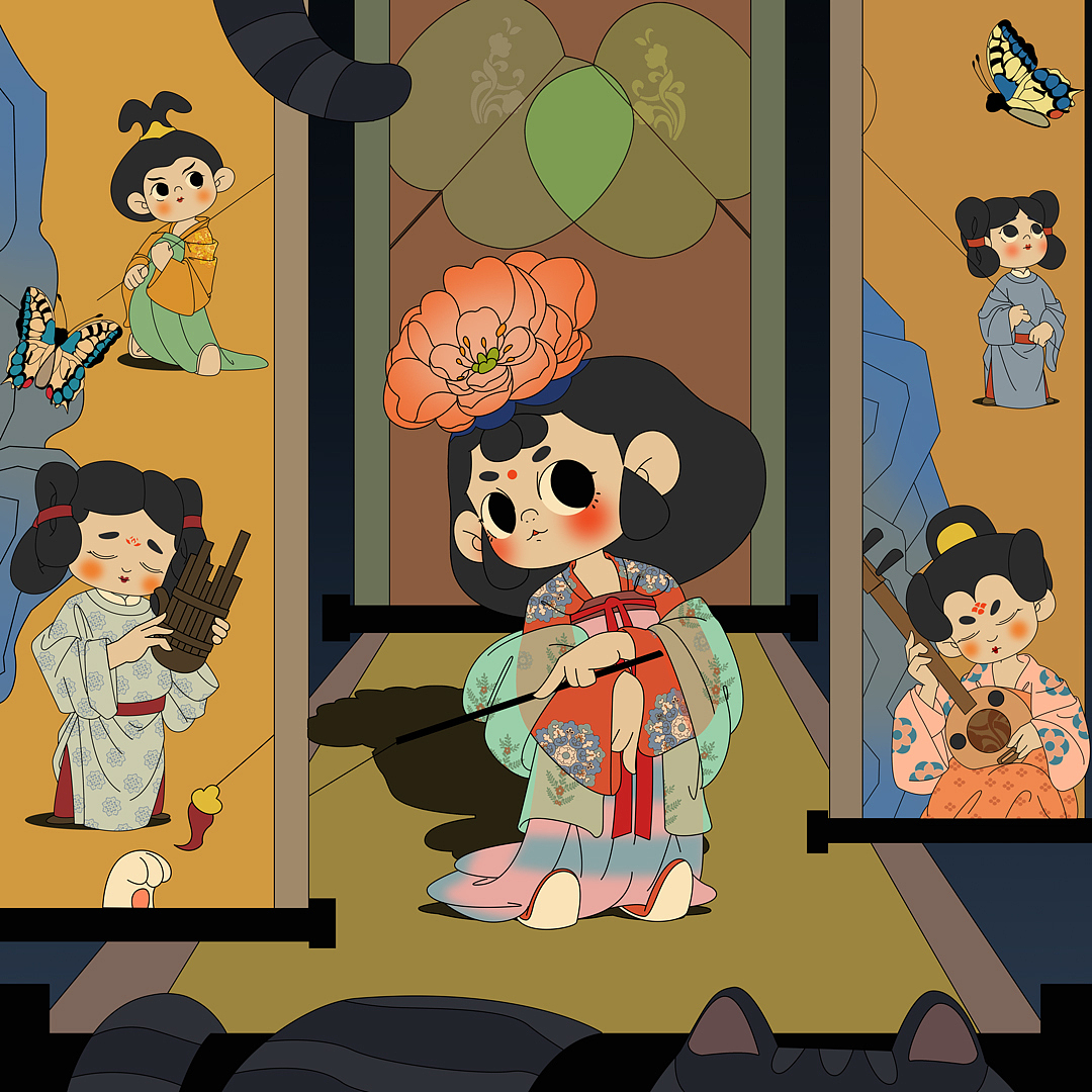 唐朝。唐朝富有，思想也很自由。在服饰上面多大胆有趣。发饰多为大方的发髻。服饰方面红红绿绿，轻轻柔柔。是我特别向往的一个朝代。