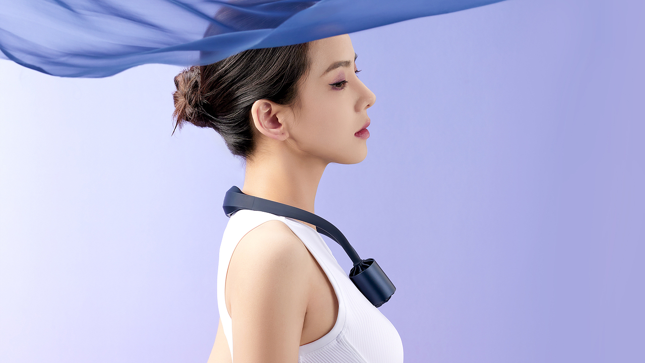 迷你挂脖风扇 /Mini Hanging Neck Fan_黄志楠-站酷ZCOOL