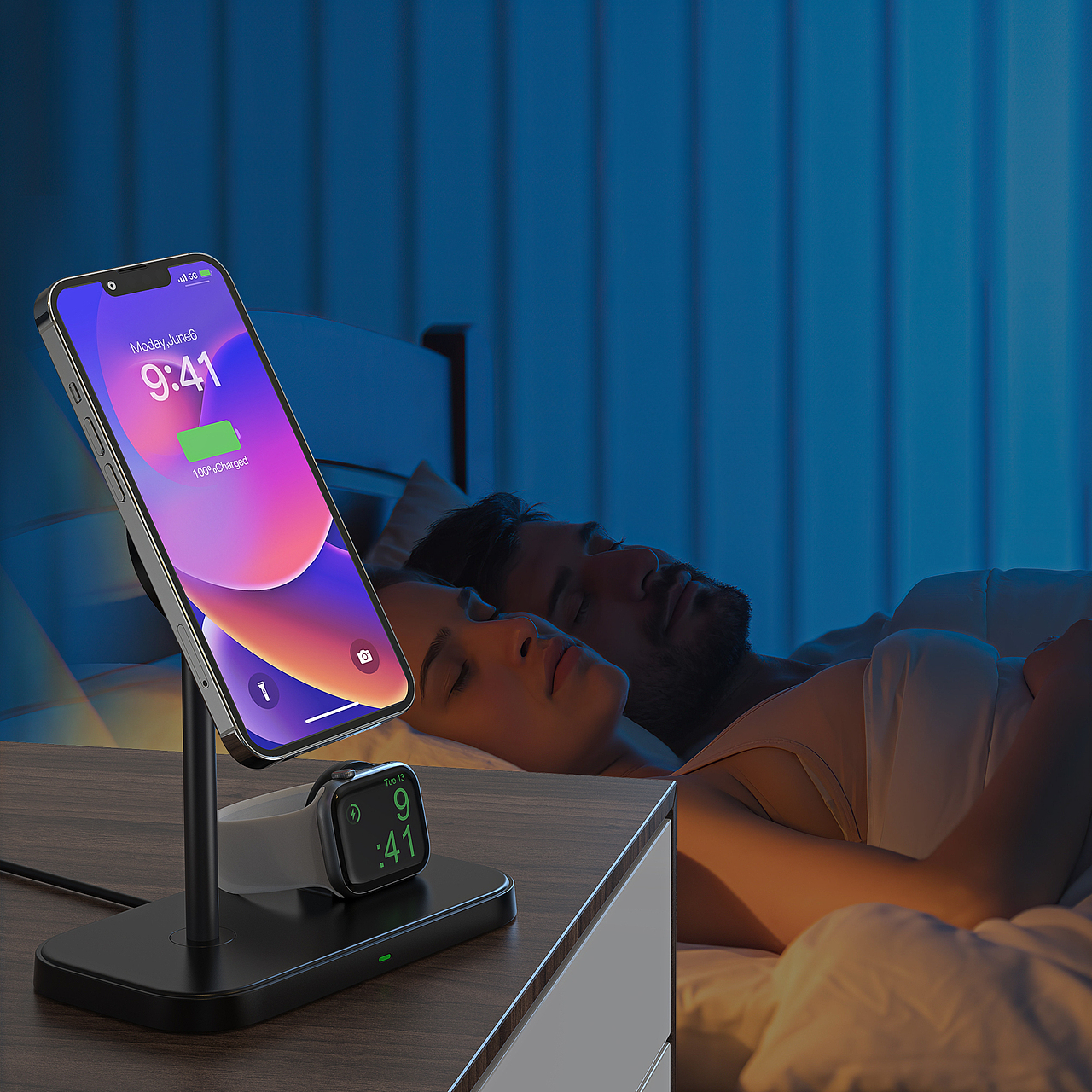 游戏手柄+三合一充电器渲染