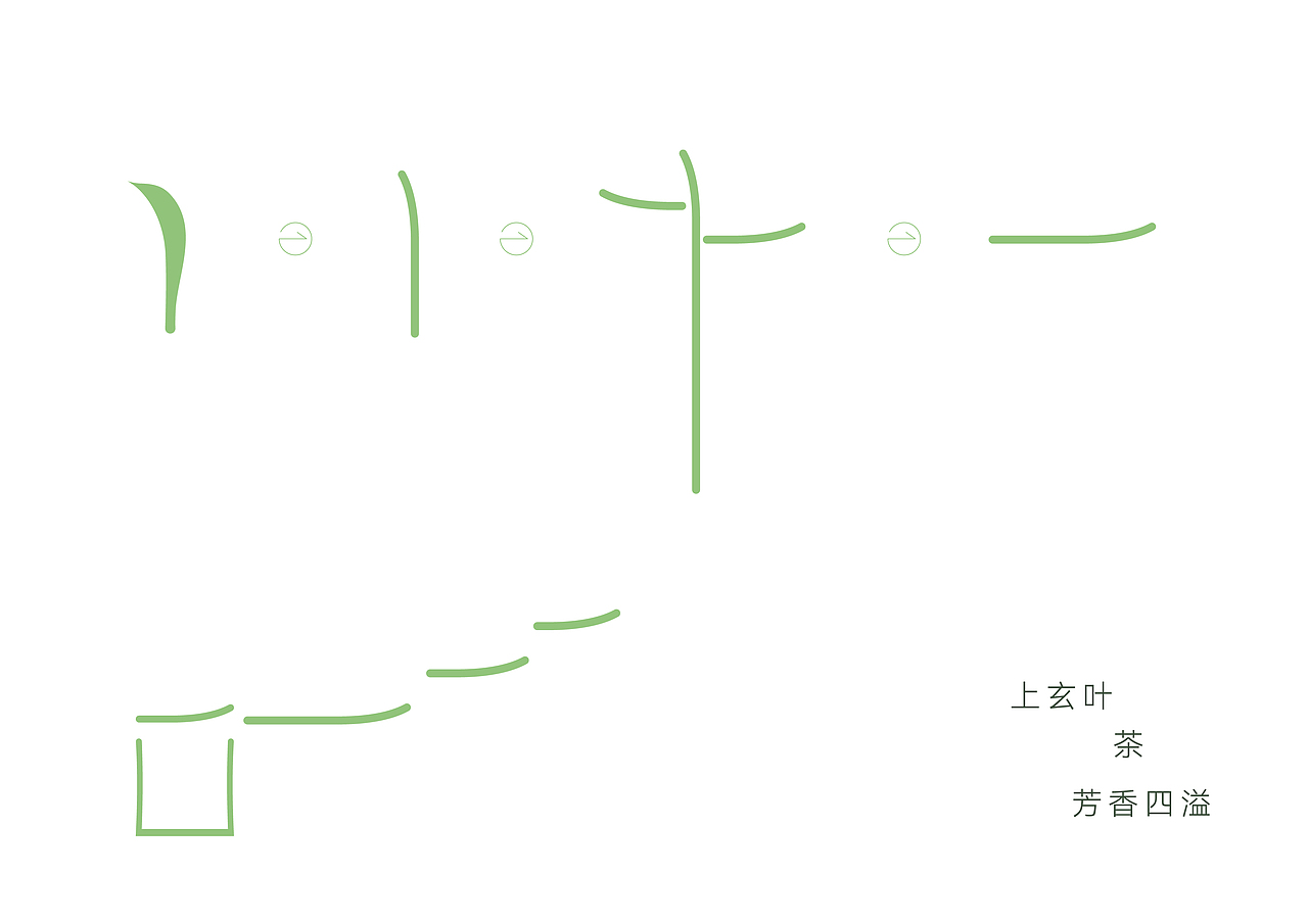 上玄叶标志及碧螺春包装设计