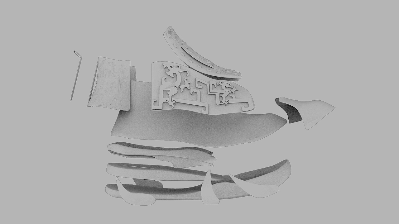 青铜器元素球鞋（图ZMzE2Nzg1NDc2） - 鞋履设计 - 站酷设计师Z58821927原创素材 - 站酷ZCOOL