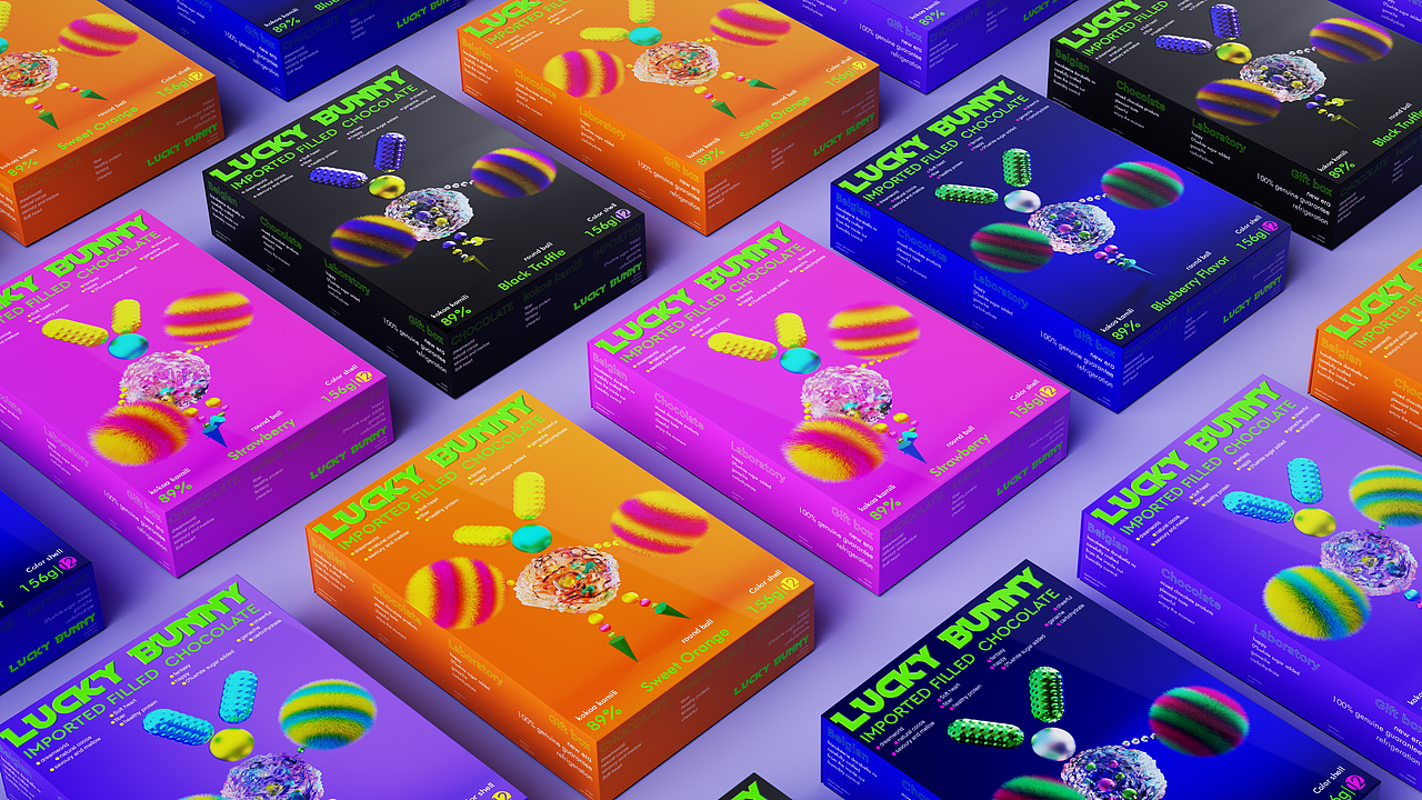 M01design/luckyBunny巧克力兔年礼盒,解锁味蕾新体验