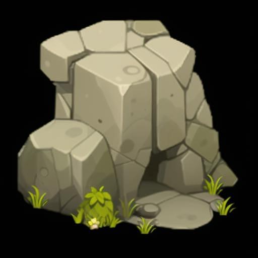 关于卡通场景的模型GameIconResearch_stone_Lora