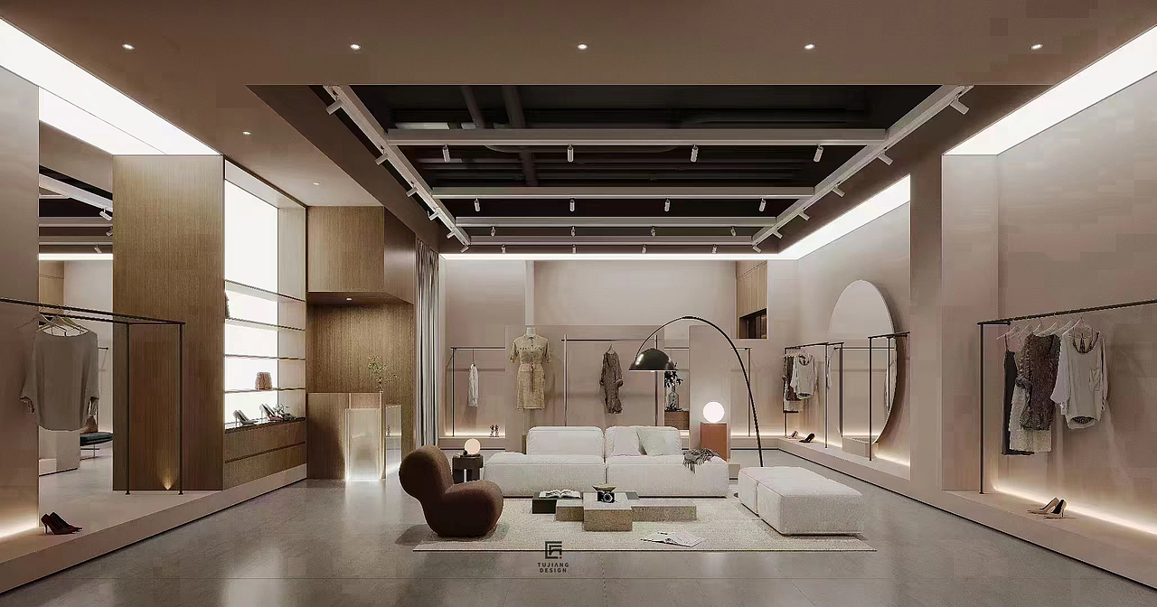 工装服装店设计案例丨打造舒适愉悦的购物中心