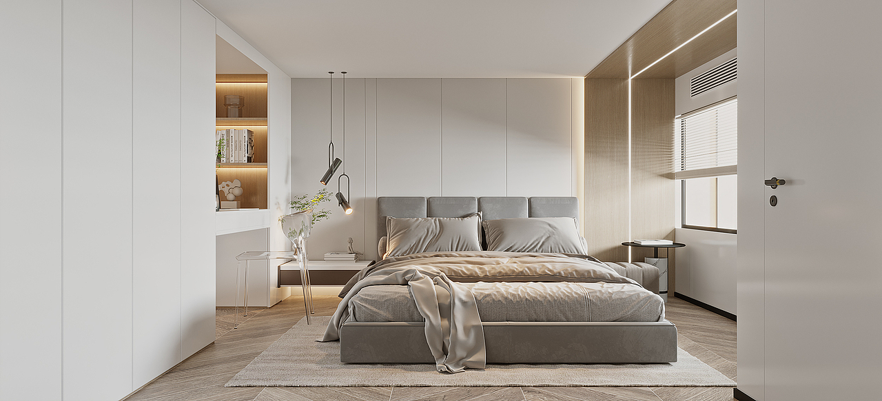 深圳如愿空间设计：深铁万科·瑧湾汇，极简中的高级美（图ZMzMzMzEyNTQw） - 家装设计 - 站酷设计师深圳如愿空间原创素材 - 站酷ZCOOL