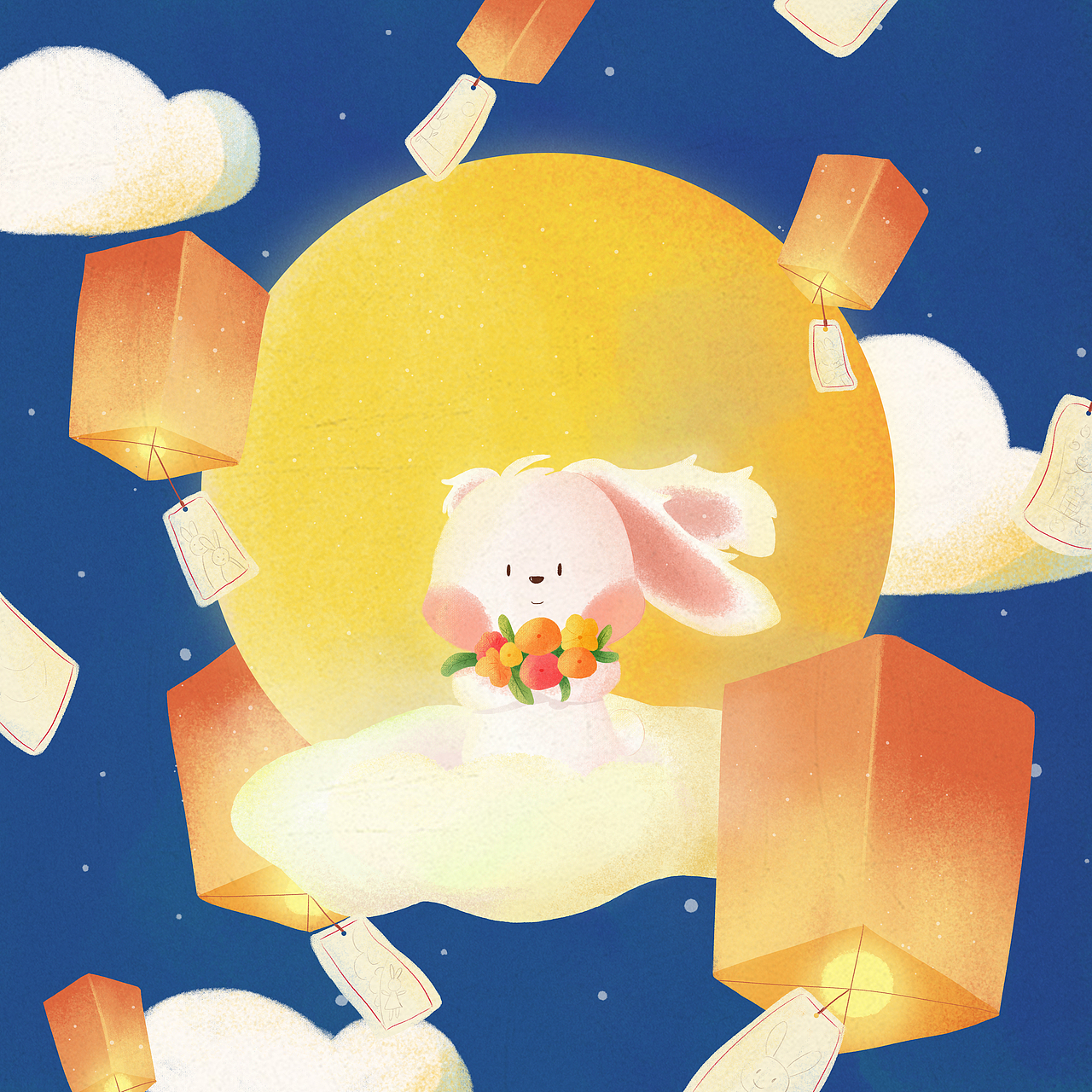 中秋节（图ZMzExNDMxNDQ4） - 儿童插画 - 站酷设计师西柚子呀原创素材 - 站酷ZCOOL