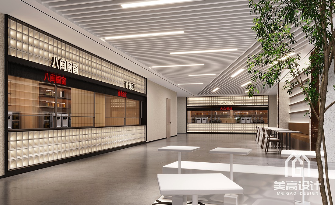 泉州师范学院食堂装修设计（图ZMzUzMTUzMTE2） - 酒店餐饮设计 - 站酷设计师广州美高设计原创素材 - 站酷ZCOOL