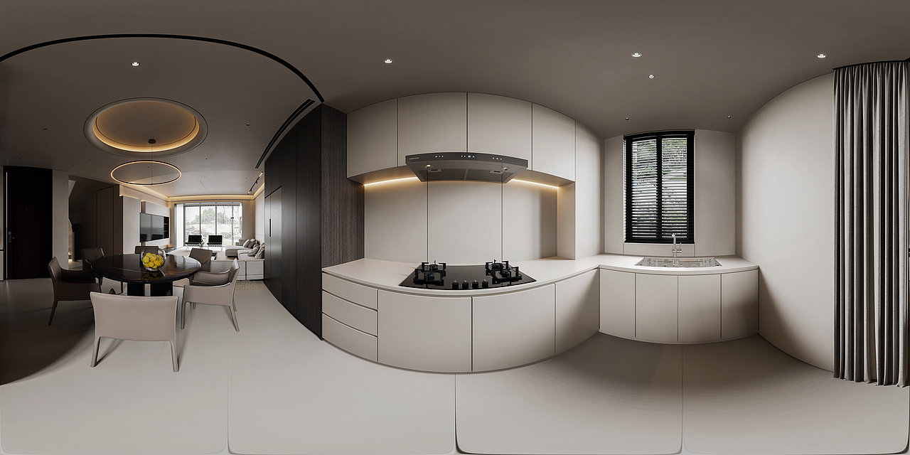 现代挑空别墅-未来效果图