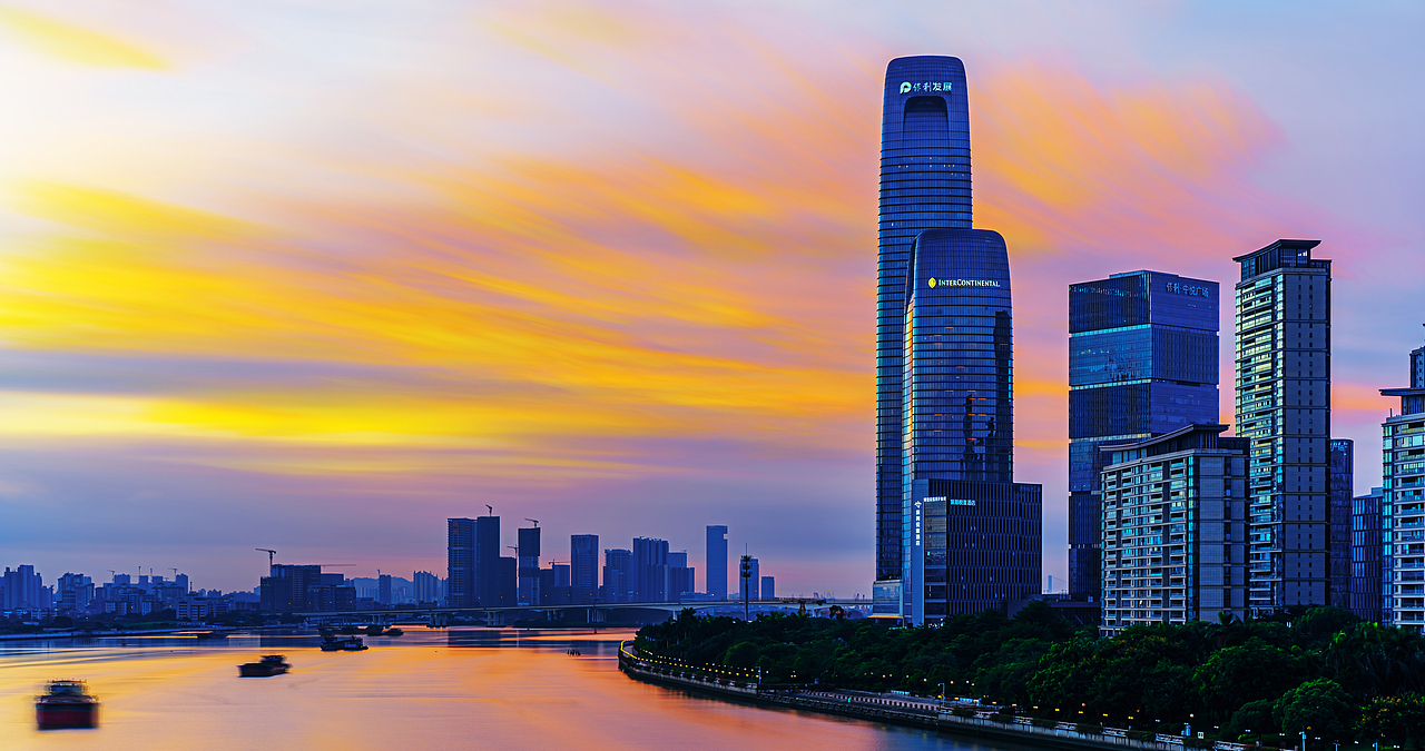 广州的日出、日落、夕阳、晚霞、云彩 【4k延时】
