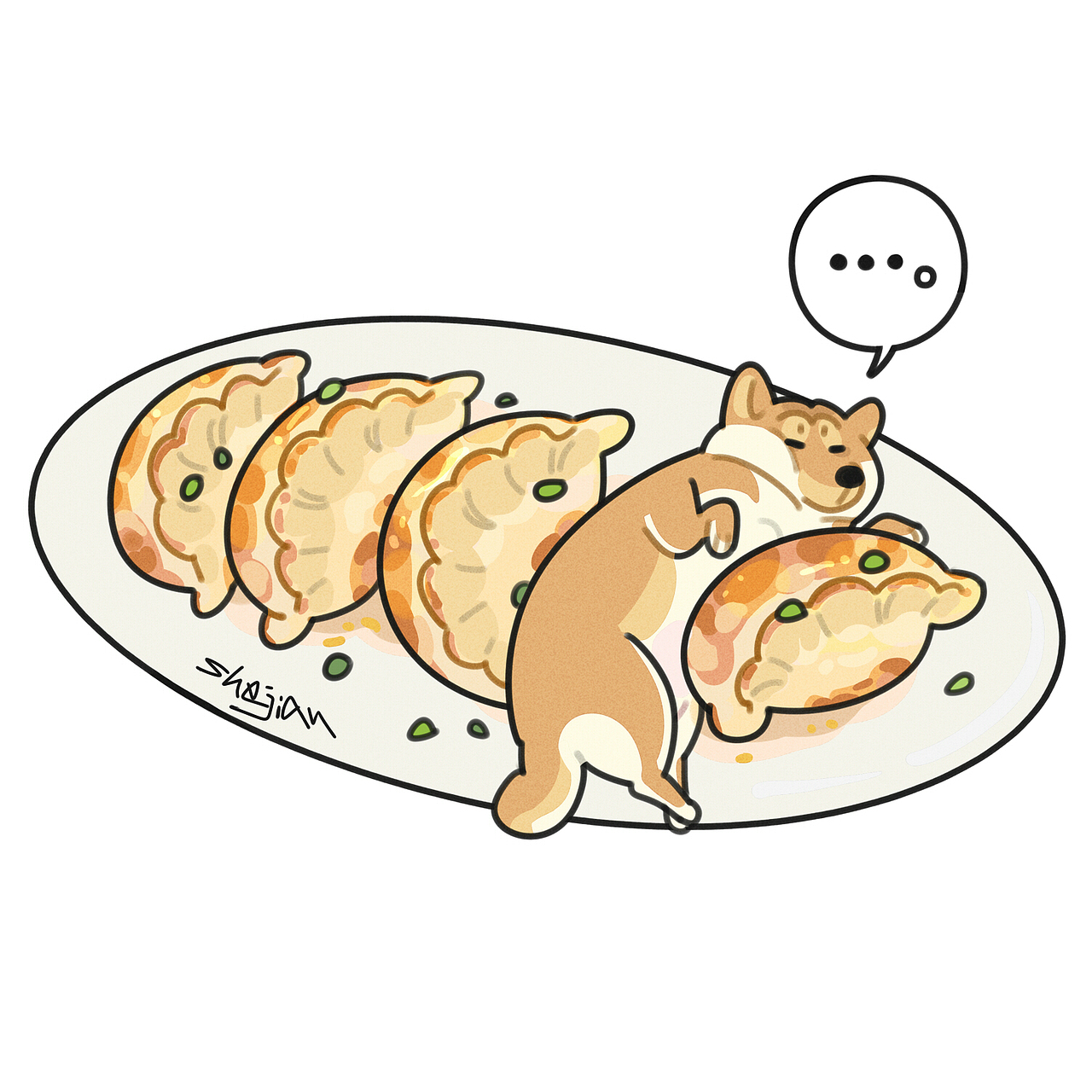 小麦嘬坊系列插图