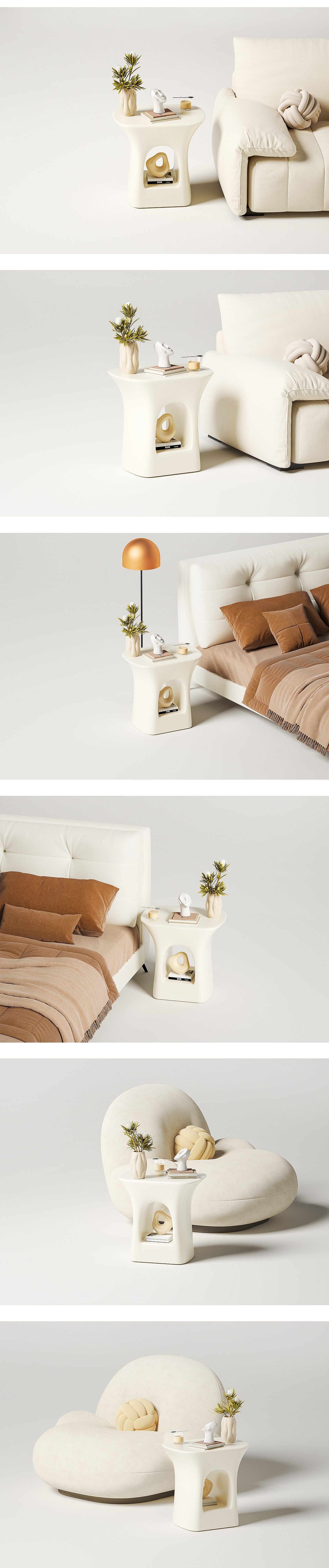 家具设计/边几/茶几/置物架/奶油风/奶油小边几（图ZMzU1MDEwOTc2） - 生活用品 - 站酷设计师天好蓝rlj原创素材 - 站酷ZCOOL