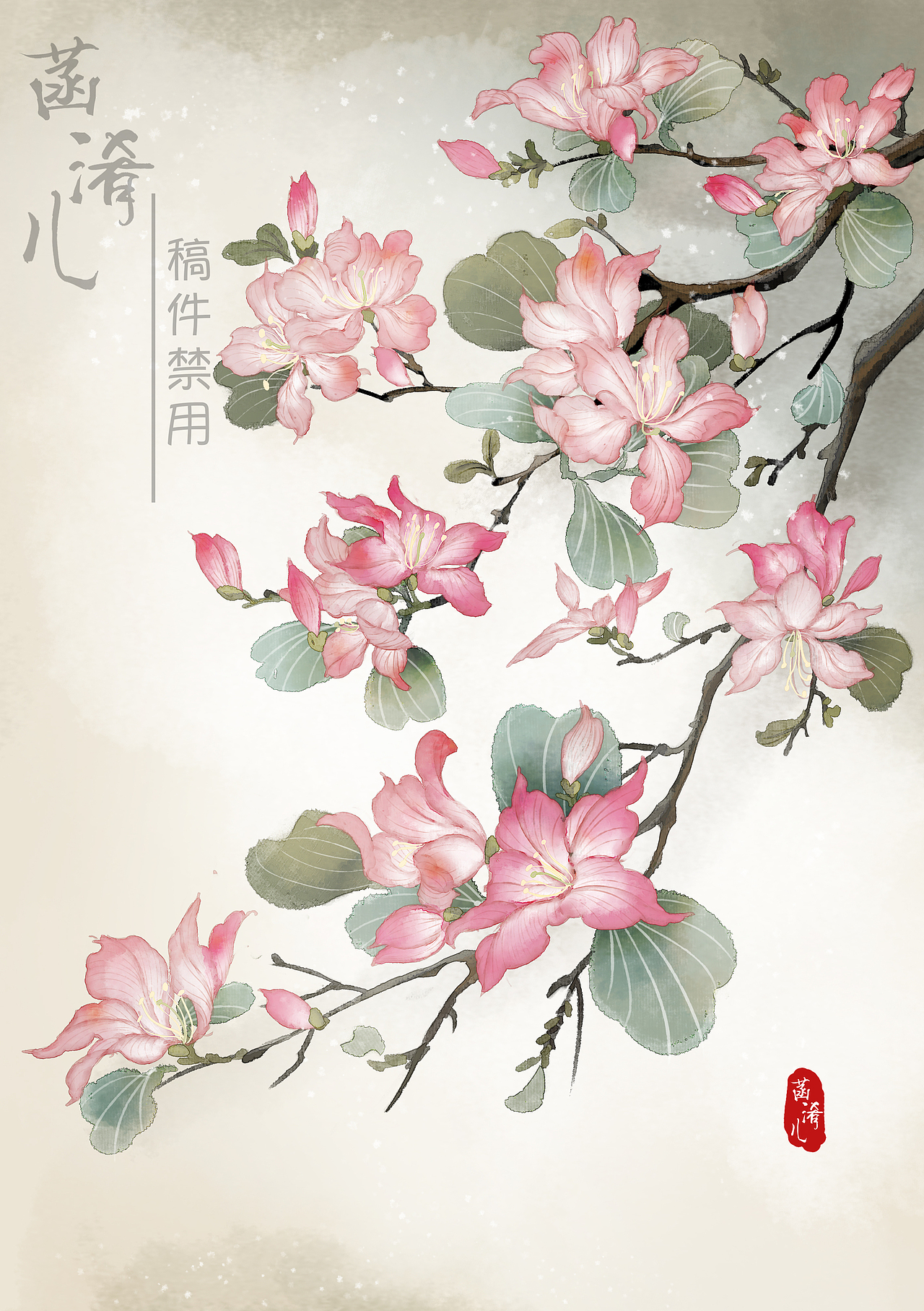 古风花草插画合集