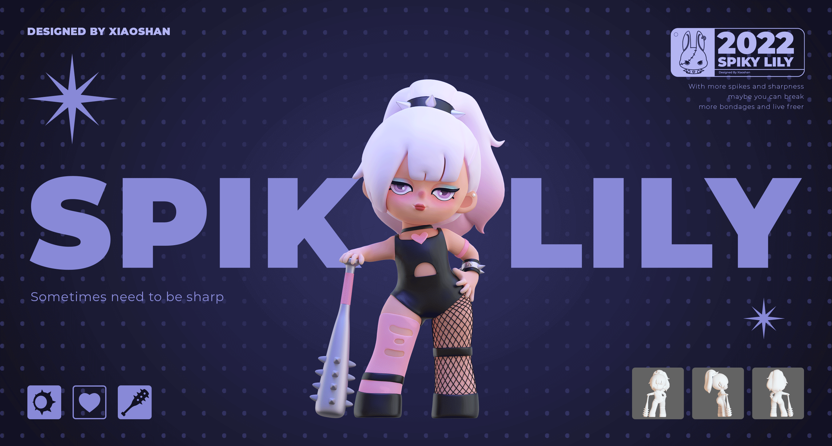 【原创IP】Spiky Lily · 找回棱角，做真实的自己（图ZMzIzOTEyNTQ0） - IP形象 - 站酷设计师小山山山山山丘原创素材 - 站酷ZCOOL