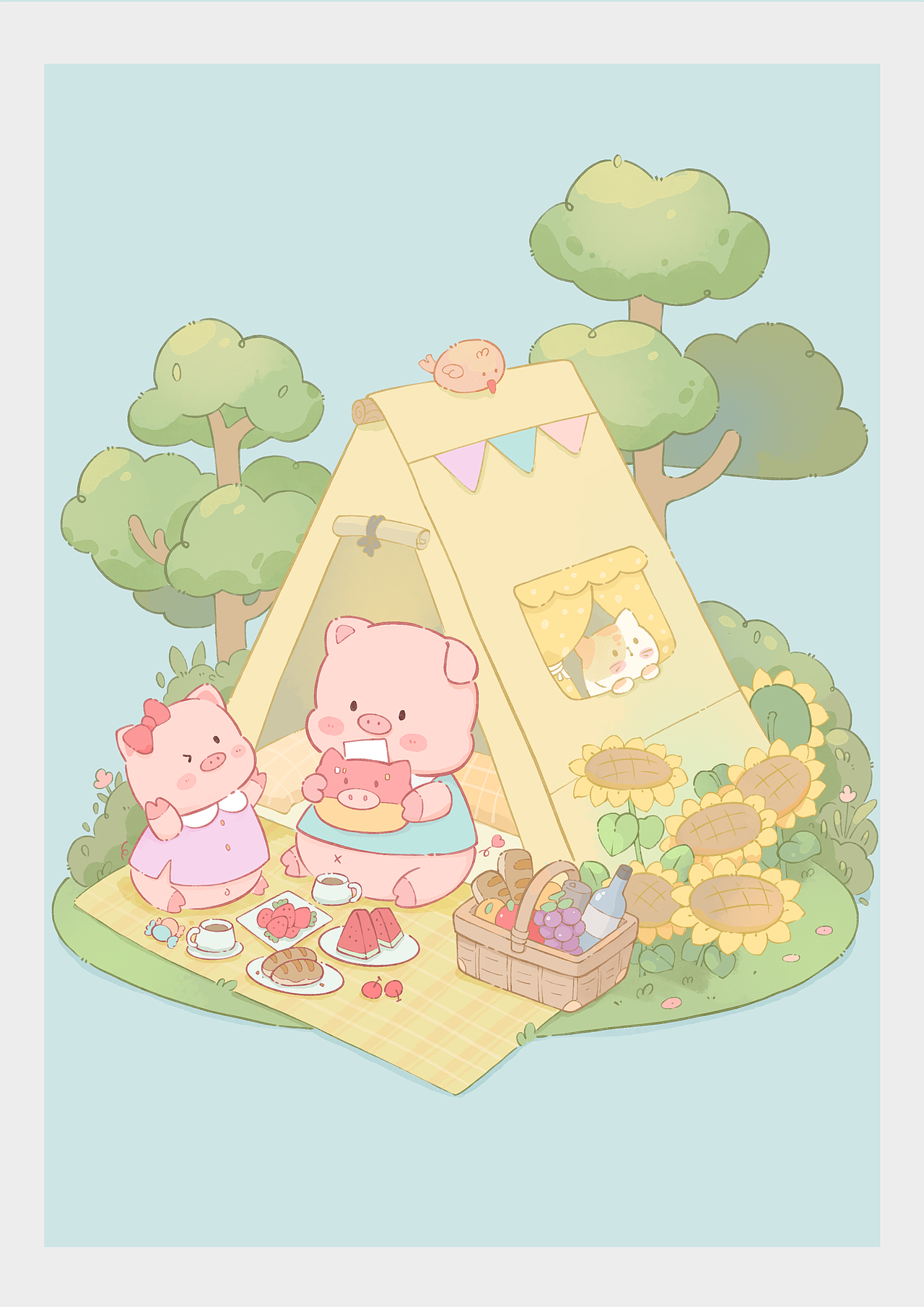 小动物们（图ZMzY3MjgzNjY4） - 儿童插画 - 站酷设计师白云出淤泥原创素材 - 站酷ZCOOL