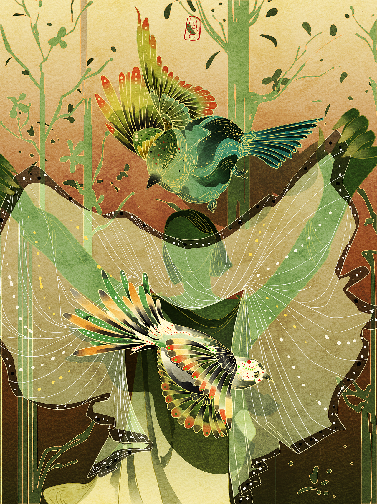 2022年度插画总结（图ZMzI2NzgwNTY0） - 创作习作 - 站酷设计师蓝昼BlueZZ原创素材 - 站酷ZCOOL