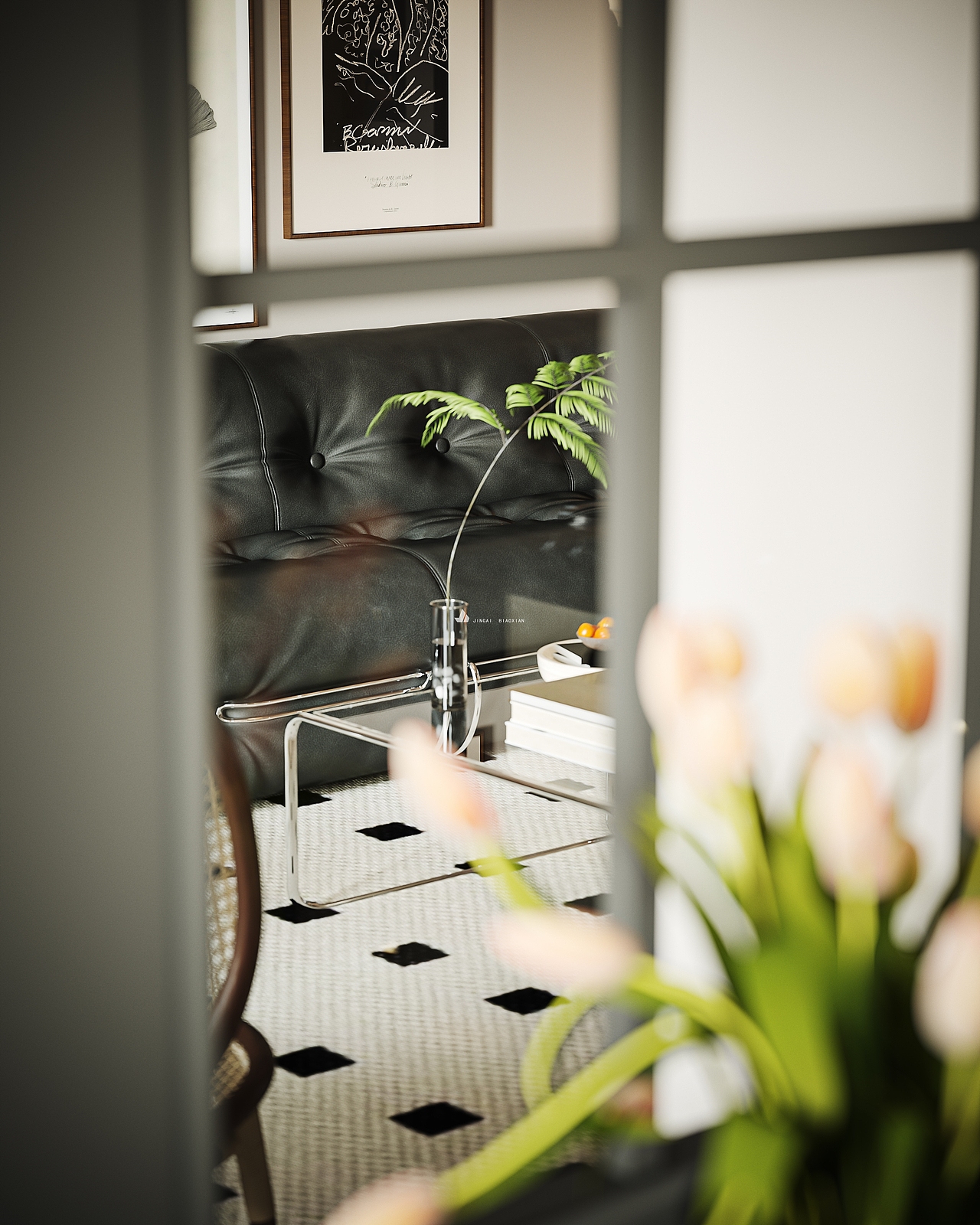 现代复古其实不矛盾（图ZMzMwNzk3MDQ0） - 家装设计 - 站酷设计师金该效果图官方账原创素材 - 站酷ZCOOL