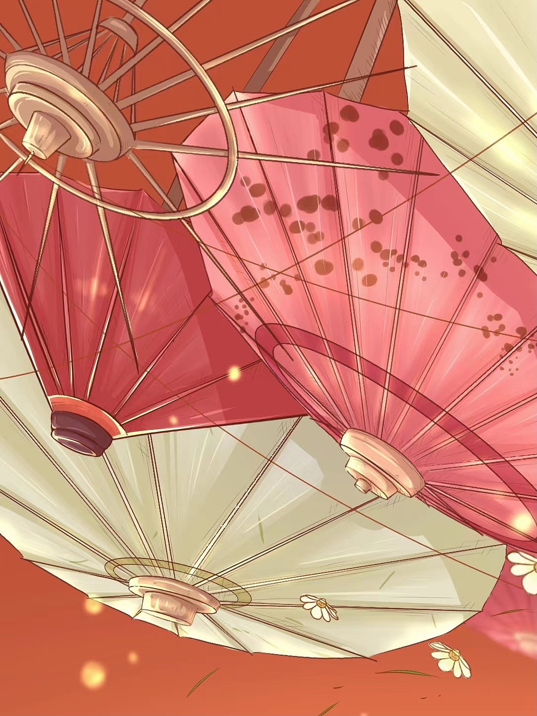 国风插画 •画个暖秋吧• 非遗文化-伞仙娘娘