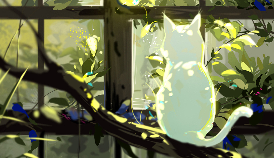 长期不打扫树上会长猫哦（图ZMzM1ODgzNDcy） - 艺术插画 - 站酷设计师肥猫加天使原创素材 - 站酷ZCOOL