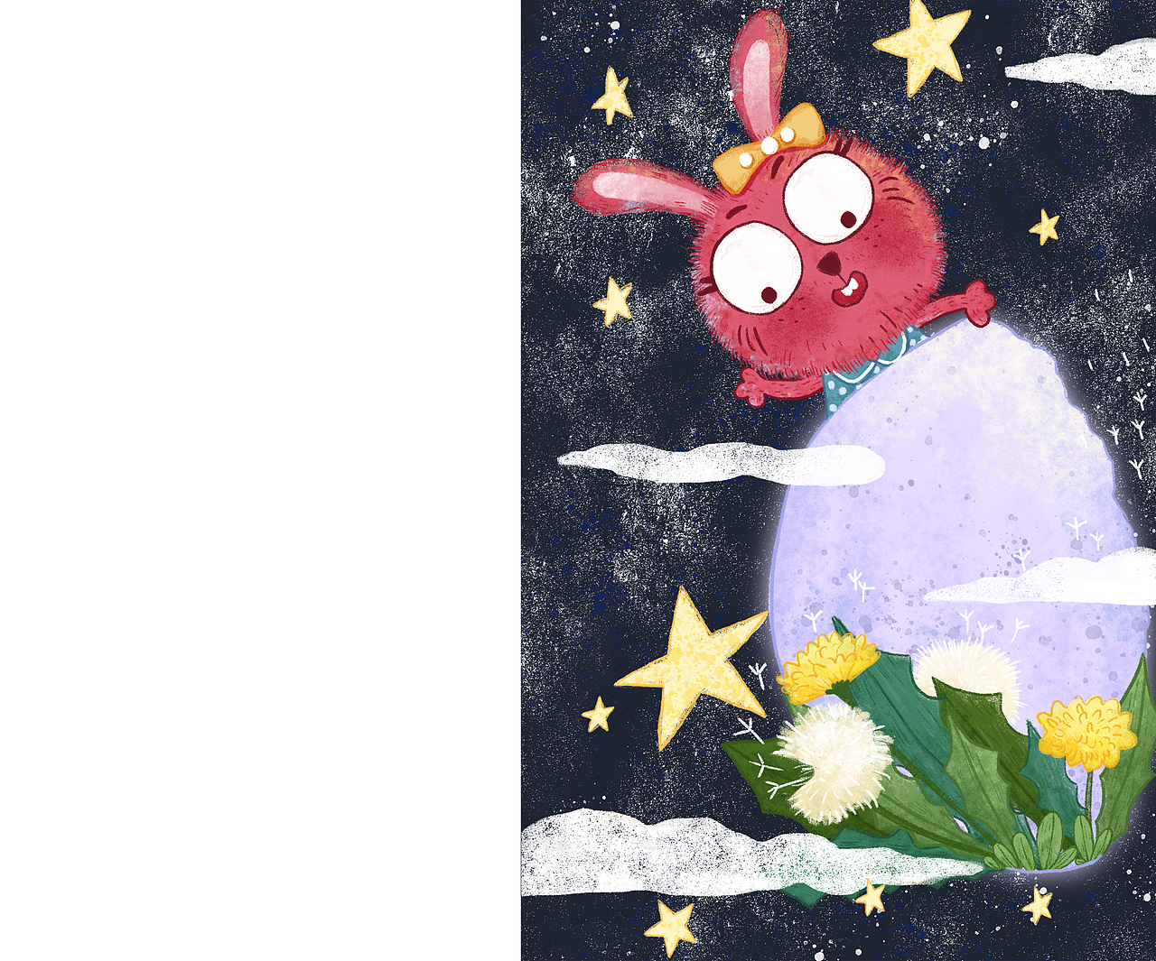 ps原创儿童插画——兔小兔的中秋