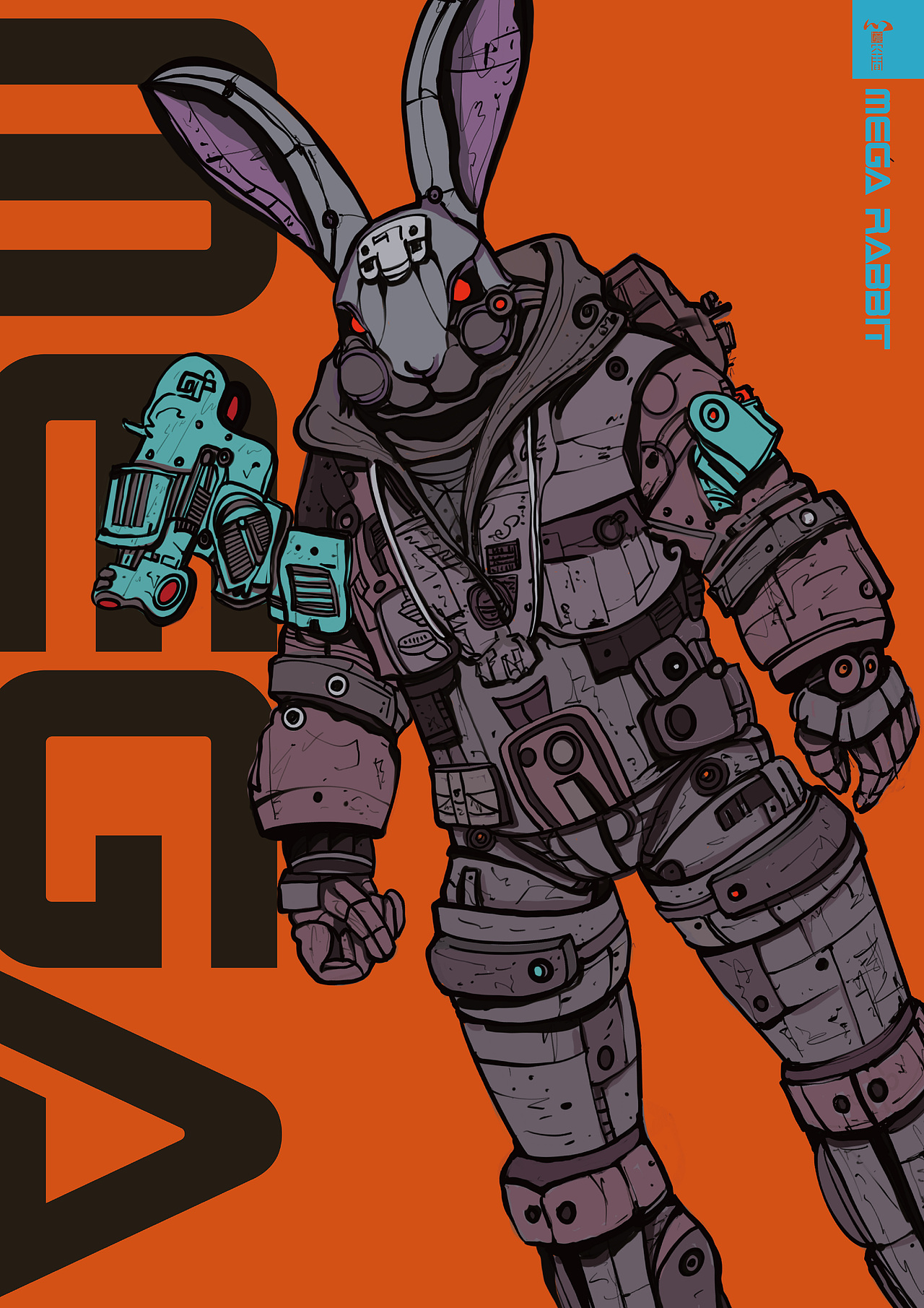 这只兔子可以做门神！（图ZMzI3MzU4MTcy） - 概念设定 - 站酷设计师心境空间原创素材 - 站酷ZCOOL