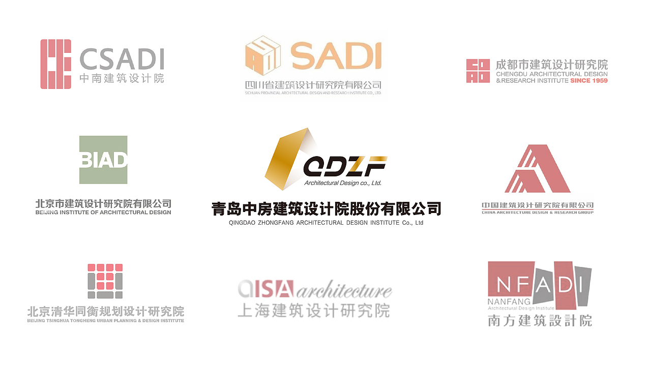 青岛中房建筑设计院标志设计