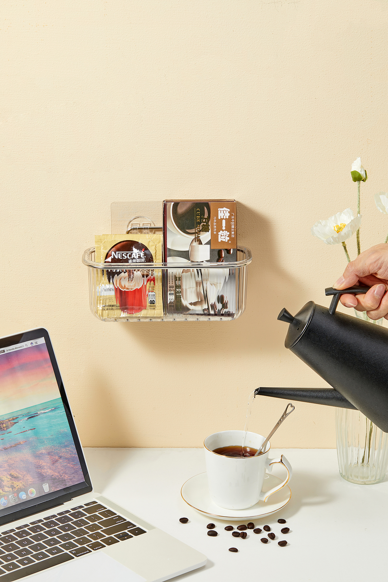 电商摄影 多功能挂壁置物沥水架