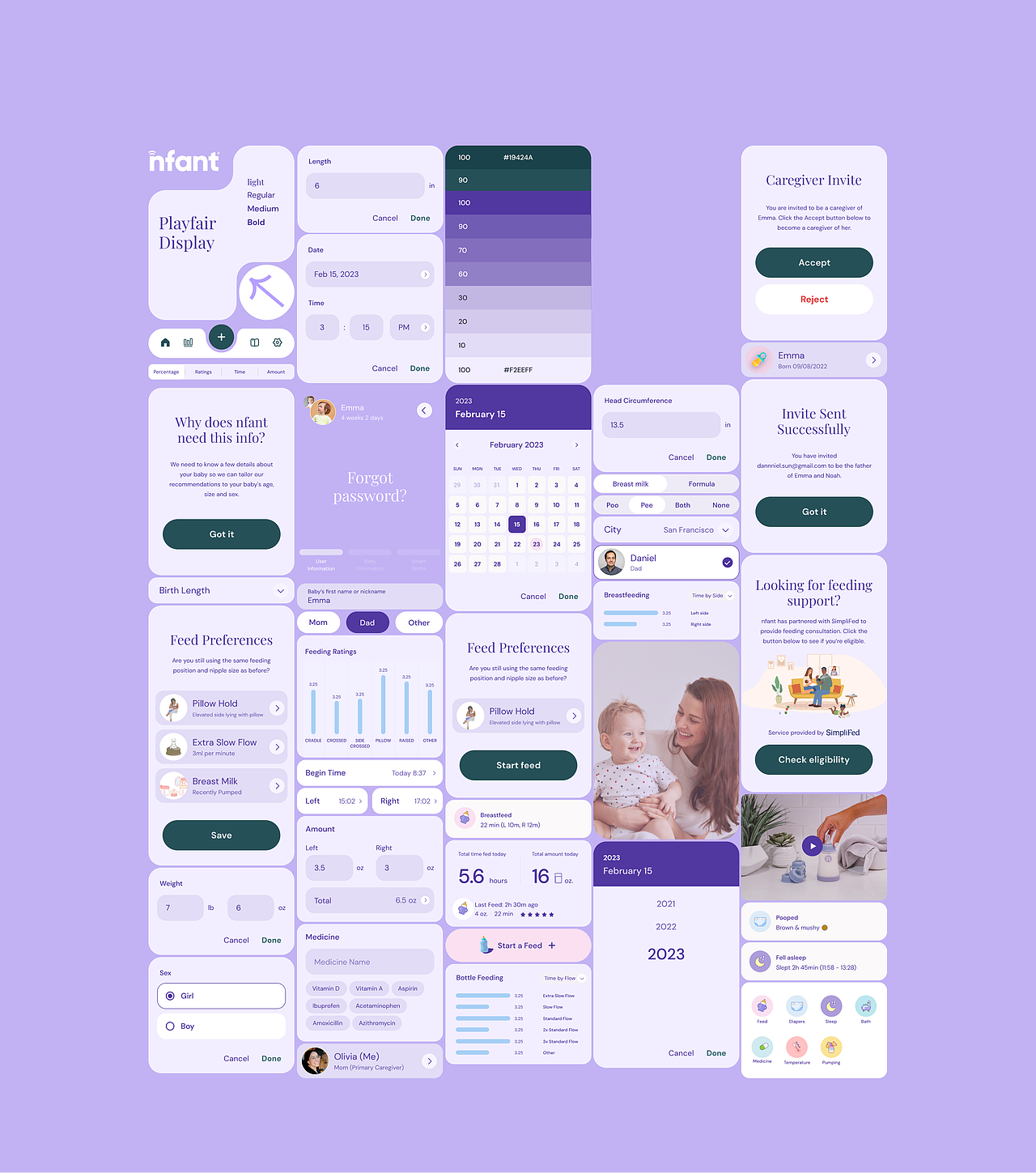 Connected Feeding with the nfant® Tracker App（图ZMzYxODU1NzYw） - APP界面 - 站酷设计师dannniels原创素材 - 站酷ZCOOL