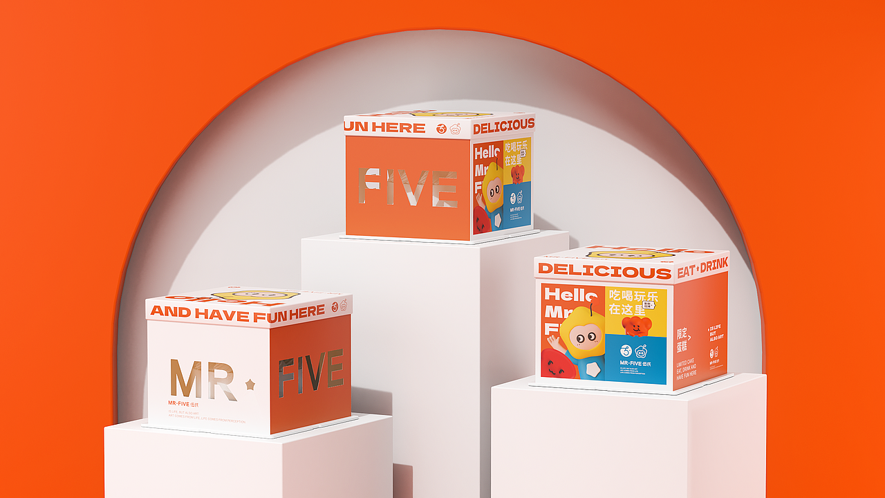 MR·FIVE伍氏面包丨C4D IP角色+蛋糕盒包装展示（图ZMzA0ODU1NTcy） - 人物/生物 - 站酷设计师雅痞浩浩原创素材 - 站酷ZCOOL