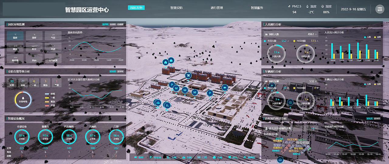 UE4 智慧园区 数字孪生（图ZMzE2MDE5Nzg0） - 建筑/空间 - 站酷设计师CG繁华原创素材 - 站酷ZCOOL