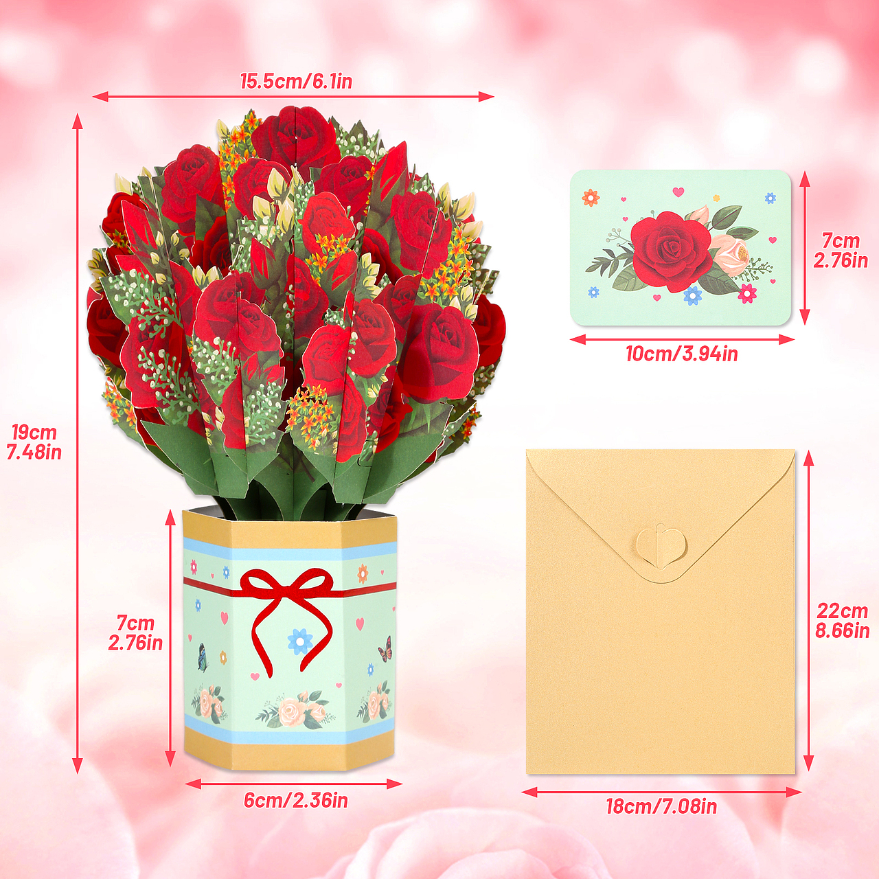 亚马逊主图设计-贺卡合集-情人节-感恩节-母亲节产品