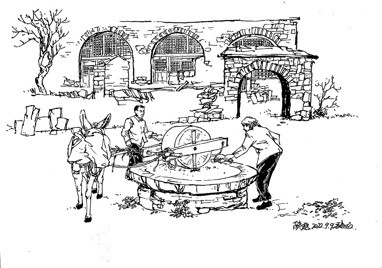 陕北往事——钢笔手绘童年故事