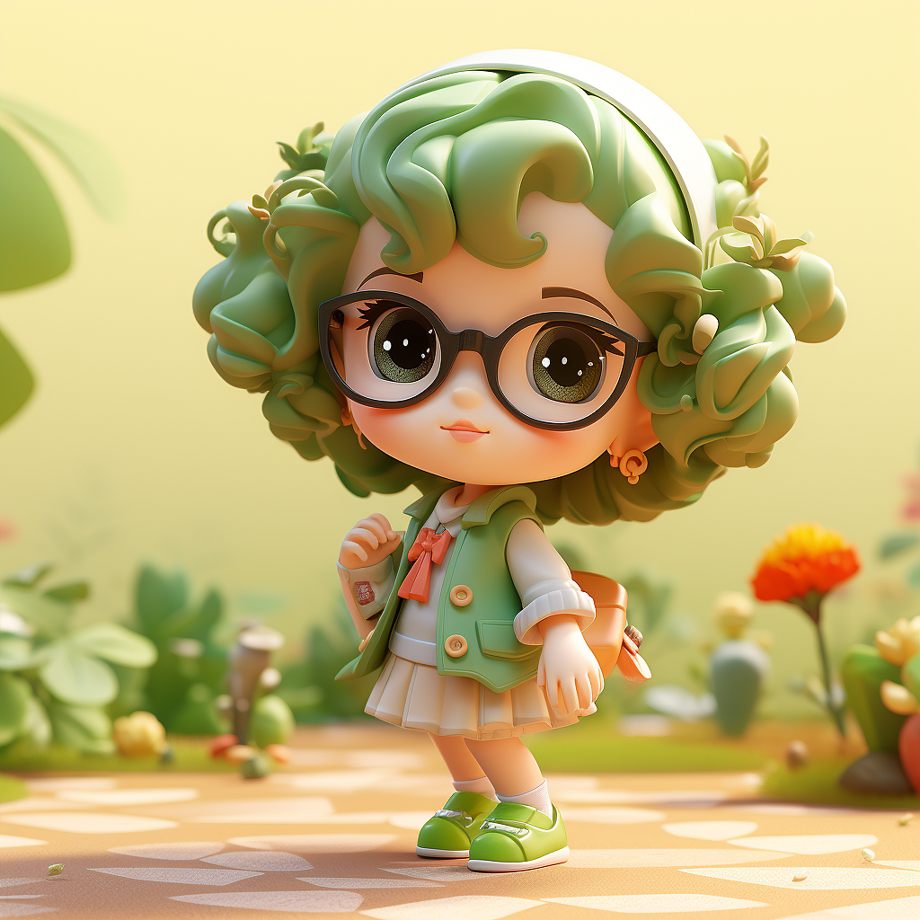 3D 人物IP 可爱小女孩